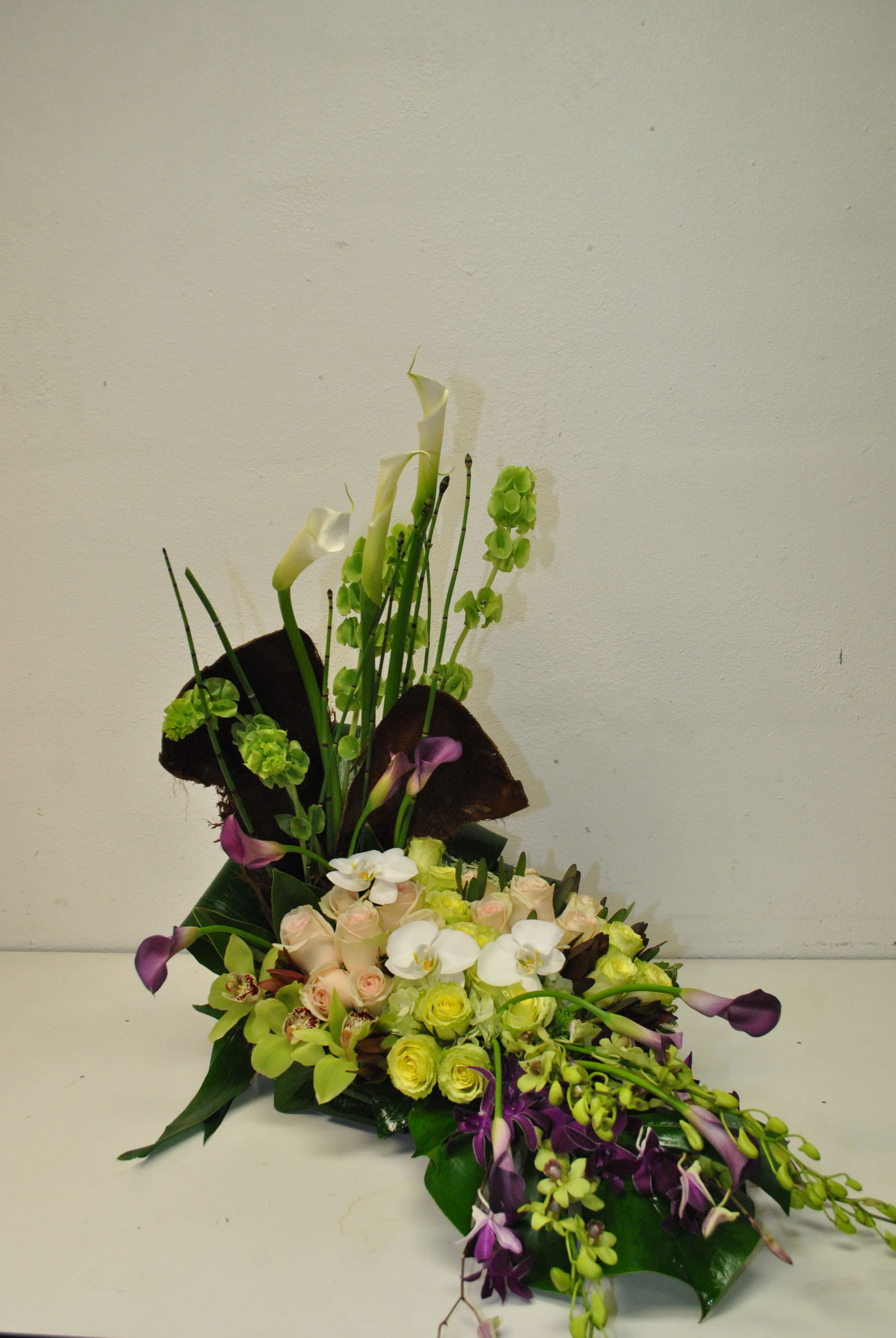orchid garden  - Roses Calla Lilies Orchid