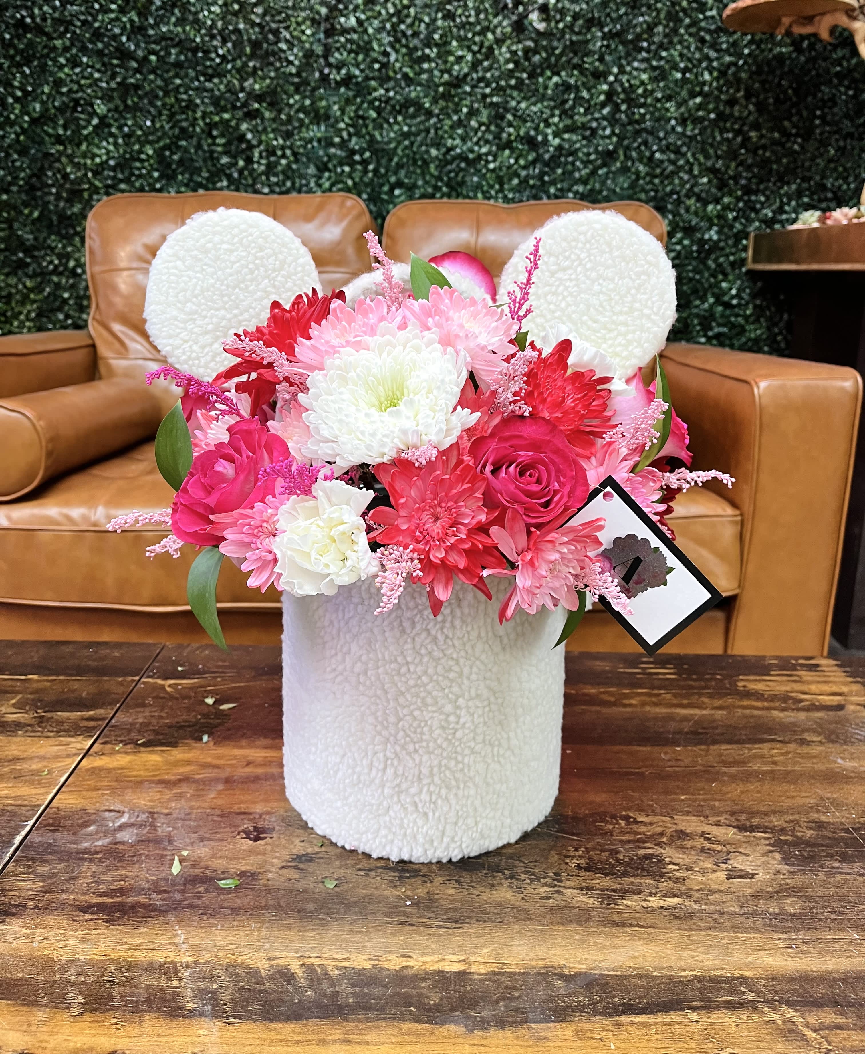 Pretty and pink - Flowers will come approximately as shown depending on availability  