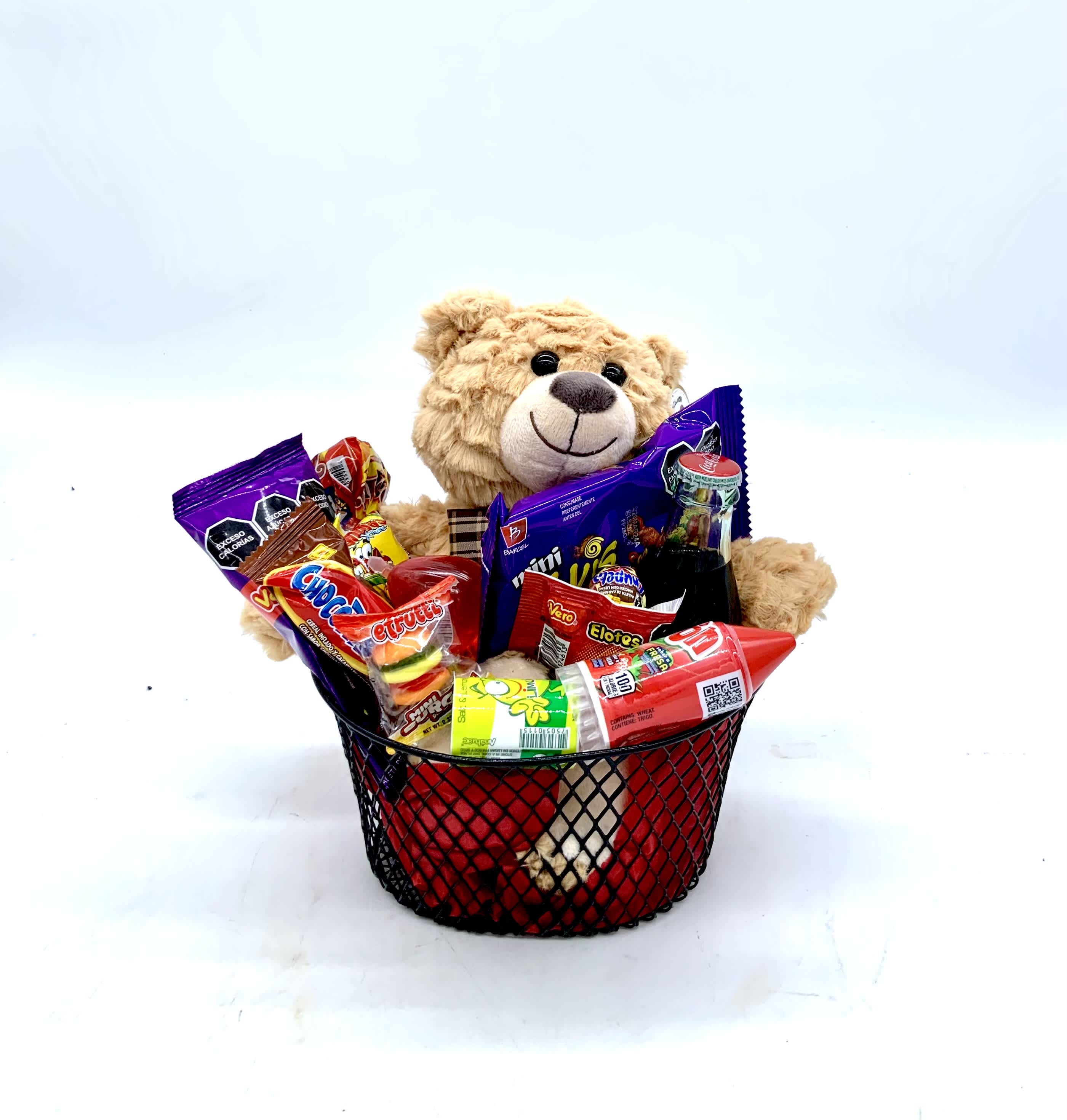 Sweet and tangy gift basket  - Will come with a variety of sweet and tangy treats, and a bear Similar to photo