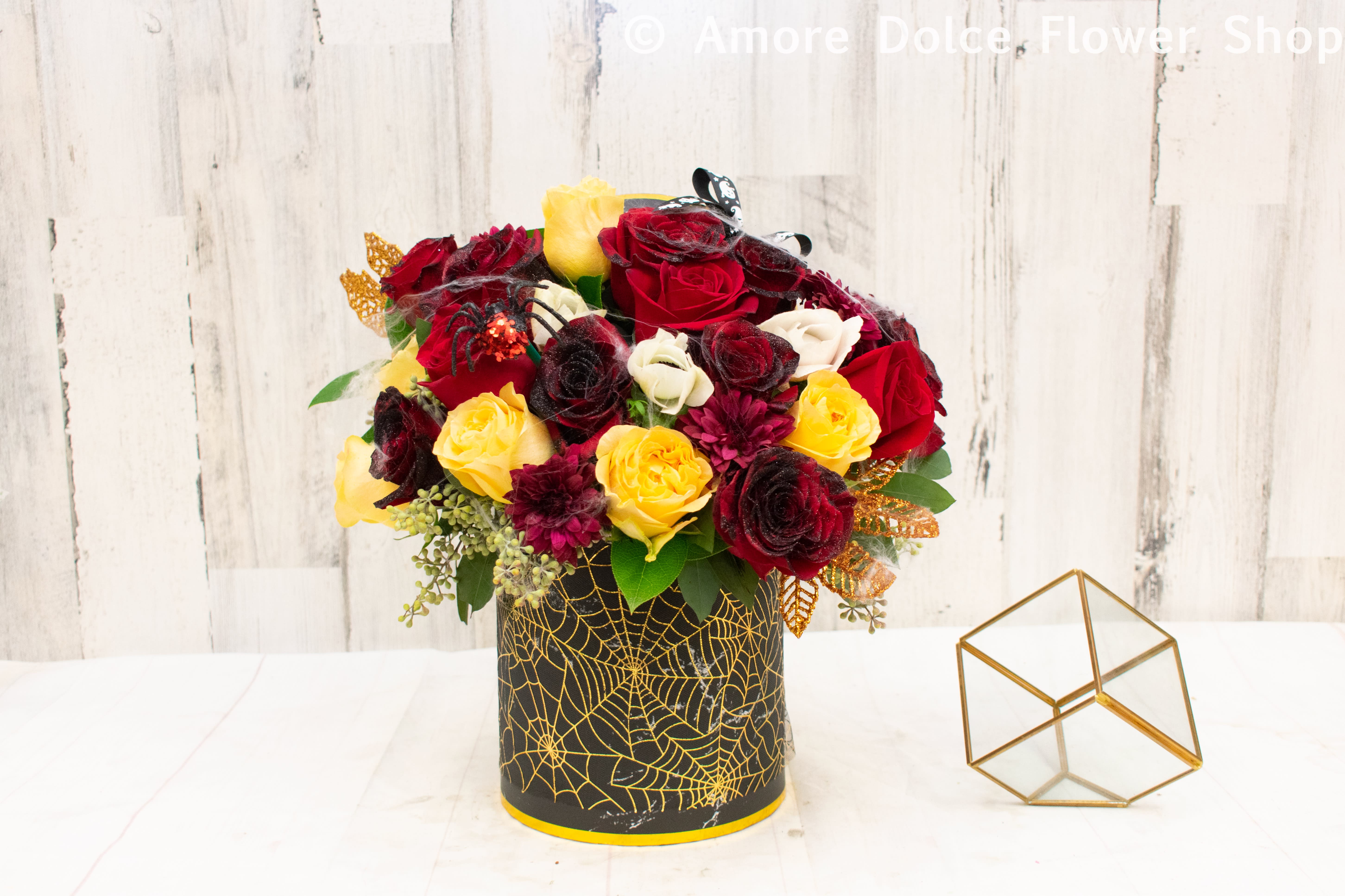 Black Widow - Spider inspired hat box for the Halloween lover in your life. 