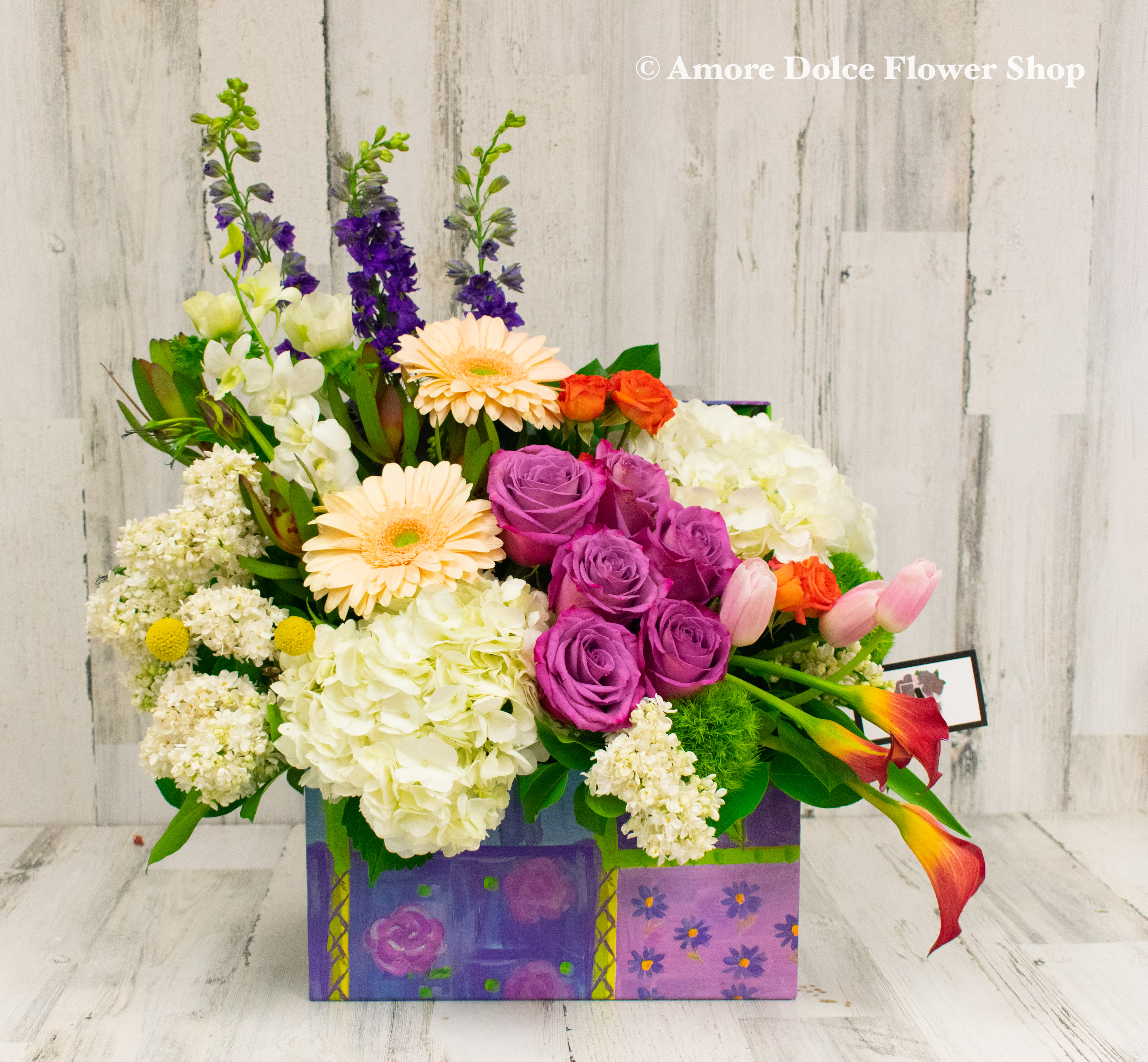 Happy Thoughts - Beautiful mix of seasonal flowers. 