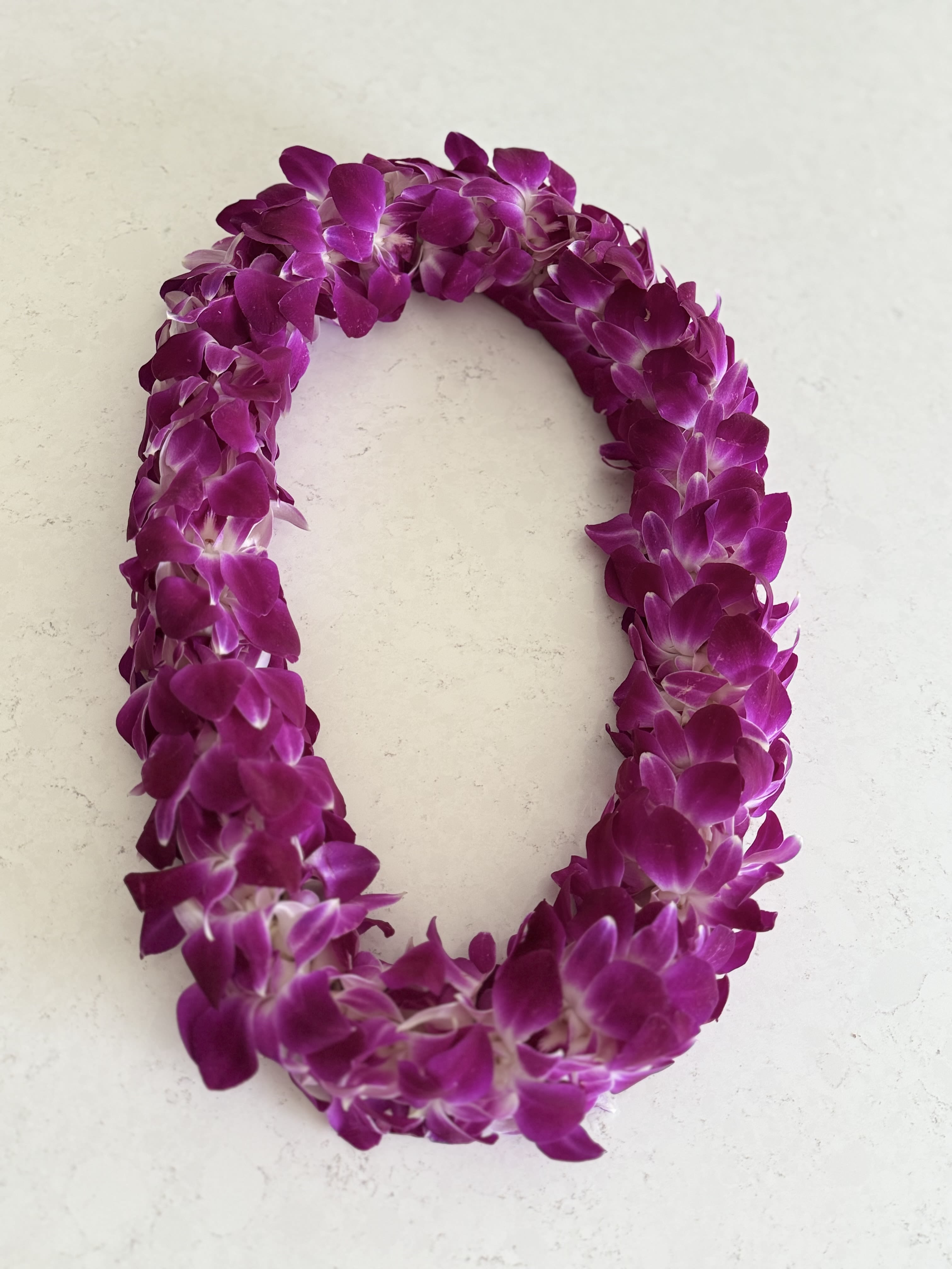 Double Bombay Orchid Lei - Double flower orchids Lei 