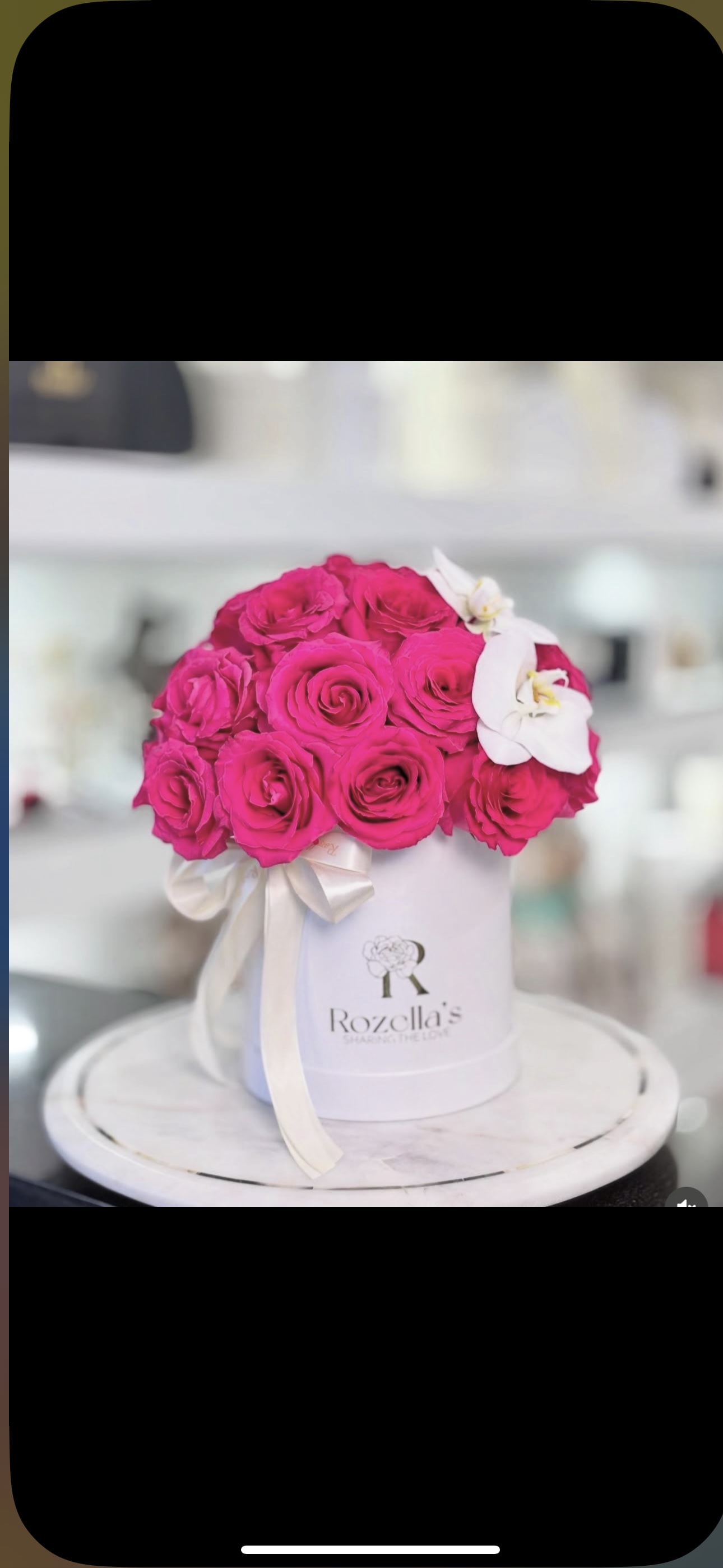 Pink Elegance - A stunning blend of vibrant fuchsia roses and elegant white orchids arranged in our signature white hat box. Perfect for making a bold and luxurious statement. Designed with love by Rozella’s.