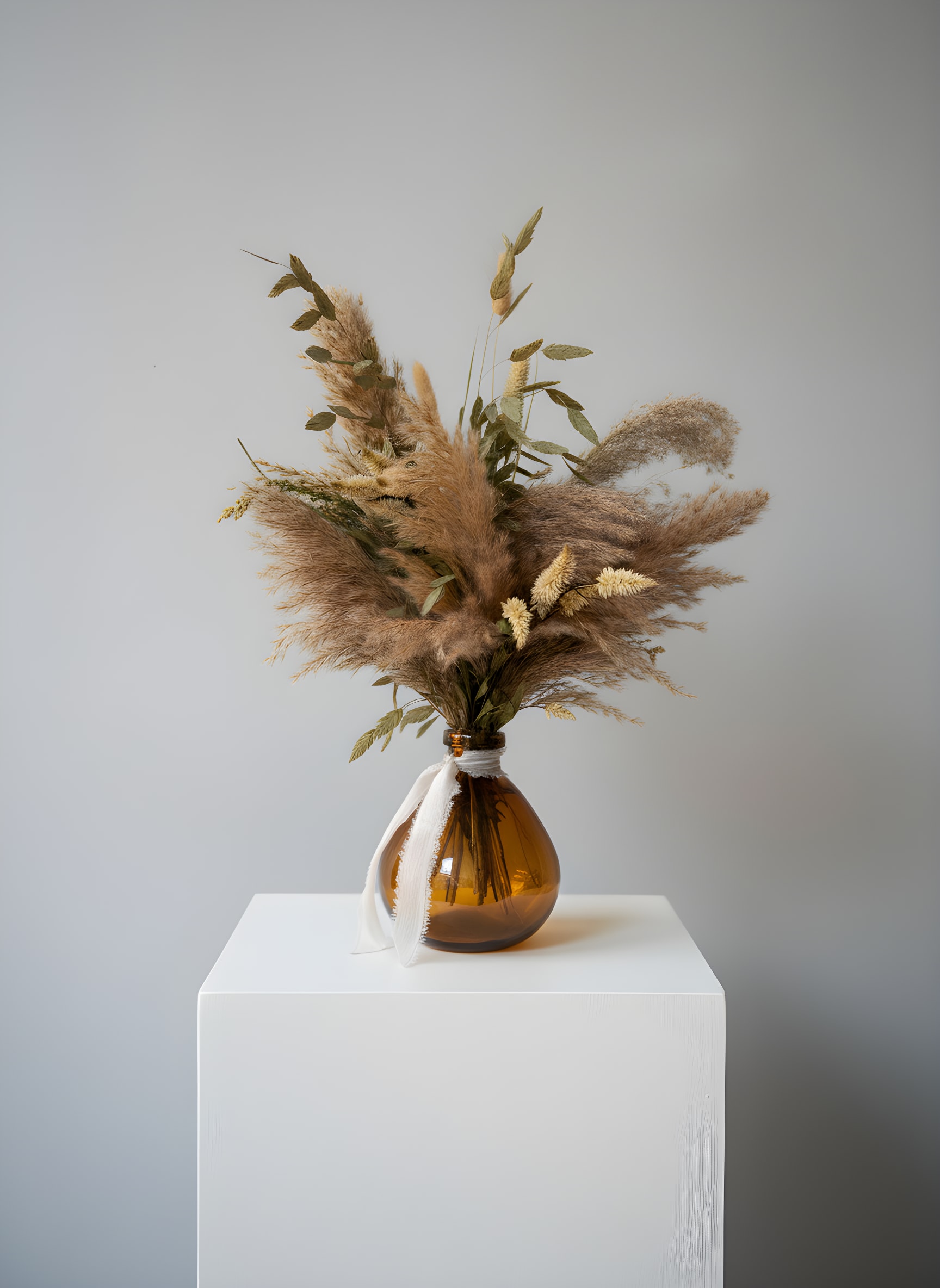 Preserved Romance - Made with preserved and dried foliage and blooms. Your order will be in the same vase.  *Each bouquet will be similar to the photo, but not exact. 