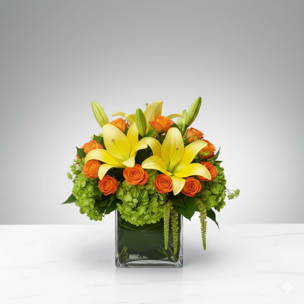 Cube of Wonder Flower -  Pet Friendly? No . This arrangement contains lilies, which are highly toxic to cats, and eucalyptus, which is toxic to both dogs and cats. Keep out of reach; avoid homes with curious household pets.   Human Allergy Note : Warn: This arrangement contains lilies and waxflower, which carry heavy pollen and fragrance. Keep away from bedding and ensure the room is well-ventilated to minimize respiratory irritation.   Care &amp; Longevity : To keep your flowers fresh, check the water level daily as small cube vases hold less volume. Add fresh water directly to the vase, ensuring all stems are submerged. Every two days, carefully pour out the old water and replace it with clean, room-temperature water. Remove any fading blooms or leaves that fall below the waterline to prevent bacteria growth. Keep the arrangement away from direct sun, heater vents, and ripening fruit.   Best Occasions &amp; Situations : - Anniversary surprise - Birthday celebration - Get well gesture - Congratulations - New baby girl - Romantic “just because” - Office desk brightening   Why Customers Love It : - Modern Presentation: The glass cube offers a clean, contemporary look. - Space-Saving: Perfectly sized for coffee tables, nightstands, or office desks. - Color Harmony: A timeless blend of pinks and whites that fits any decor. - High Bloom Density: Packed with premium flowers for a lush, full appearance.