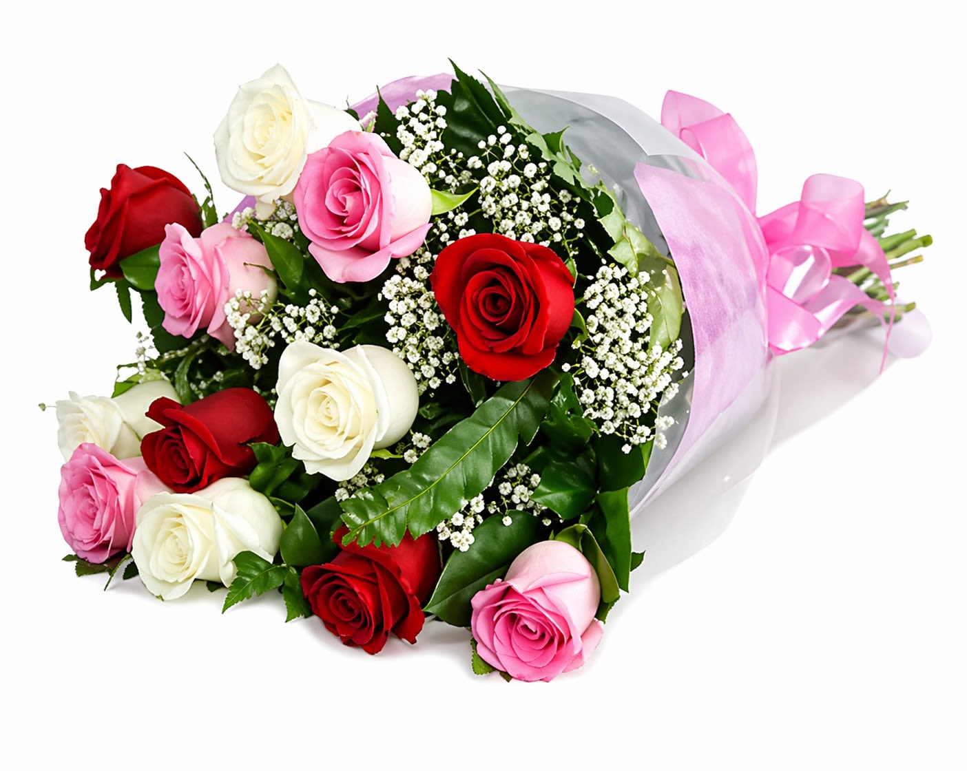 beauty in bloom colored - 1 dozen roses mixed colors 
