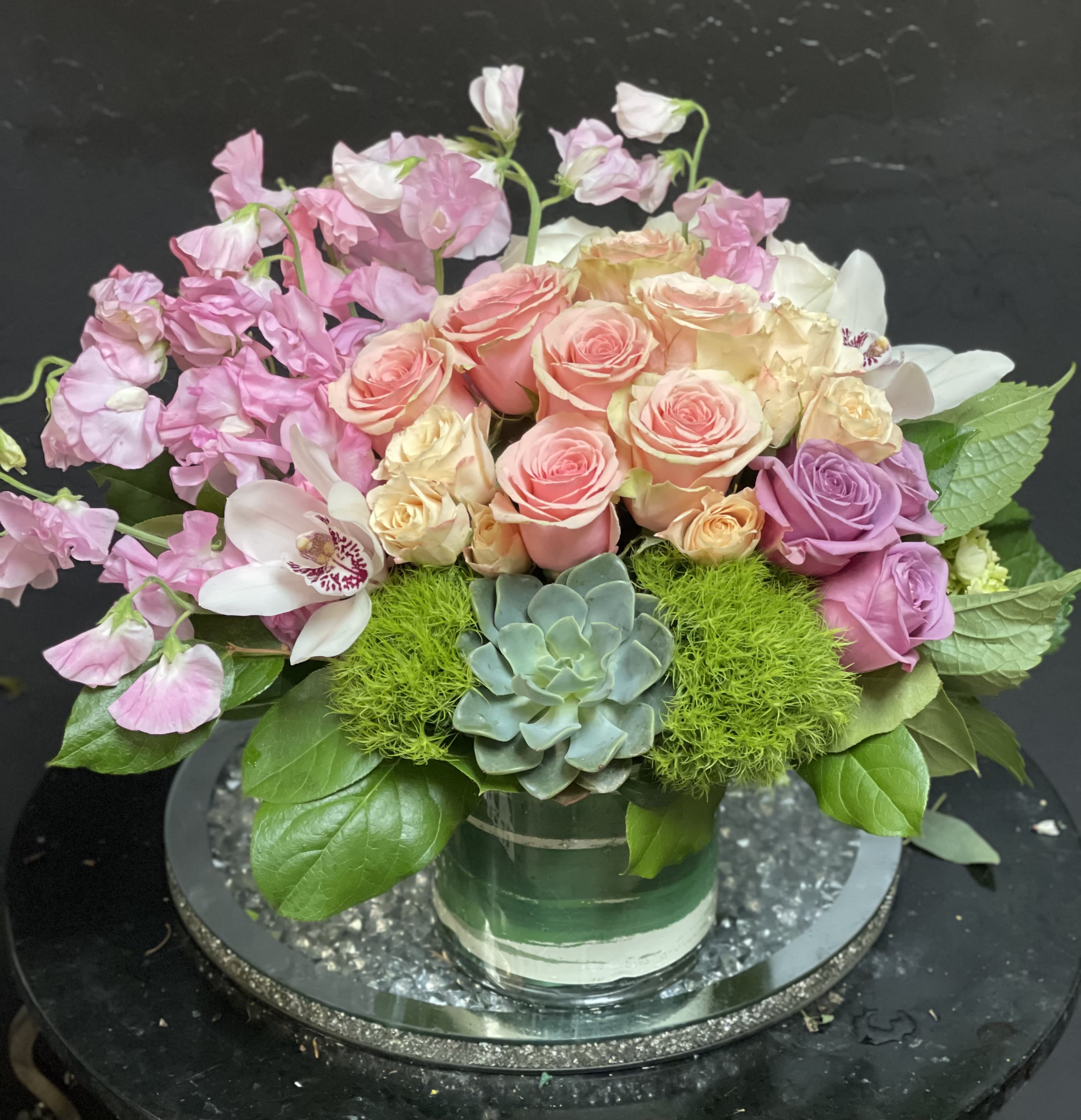 Charming Sweet Pea Bouquet  - Charming Sweet Pea Bouquet 