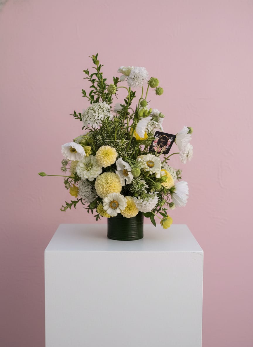 Ivory Reverie - Ivory Reverie Soft, dreamy, and timelessly beautiful. This arrangement is a love letter to understated luxury. Flower varieties and vessels may vary based on availability to ensure the highest quality.