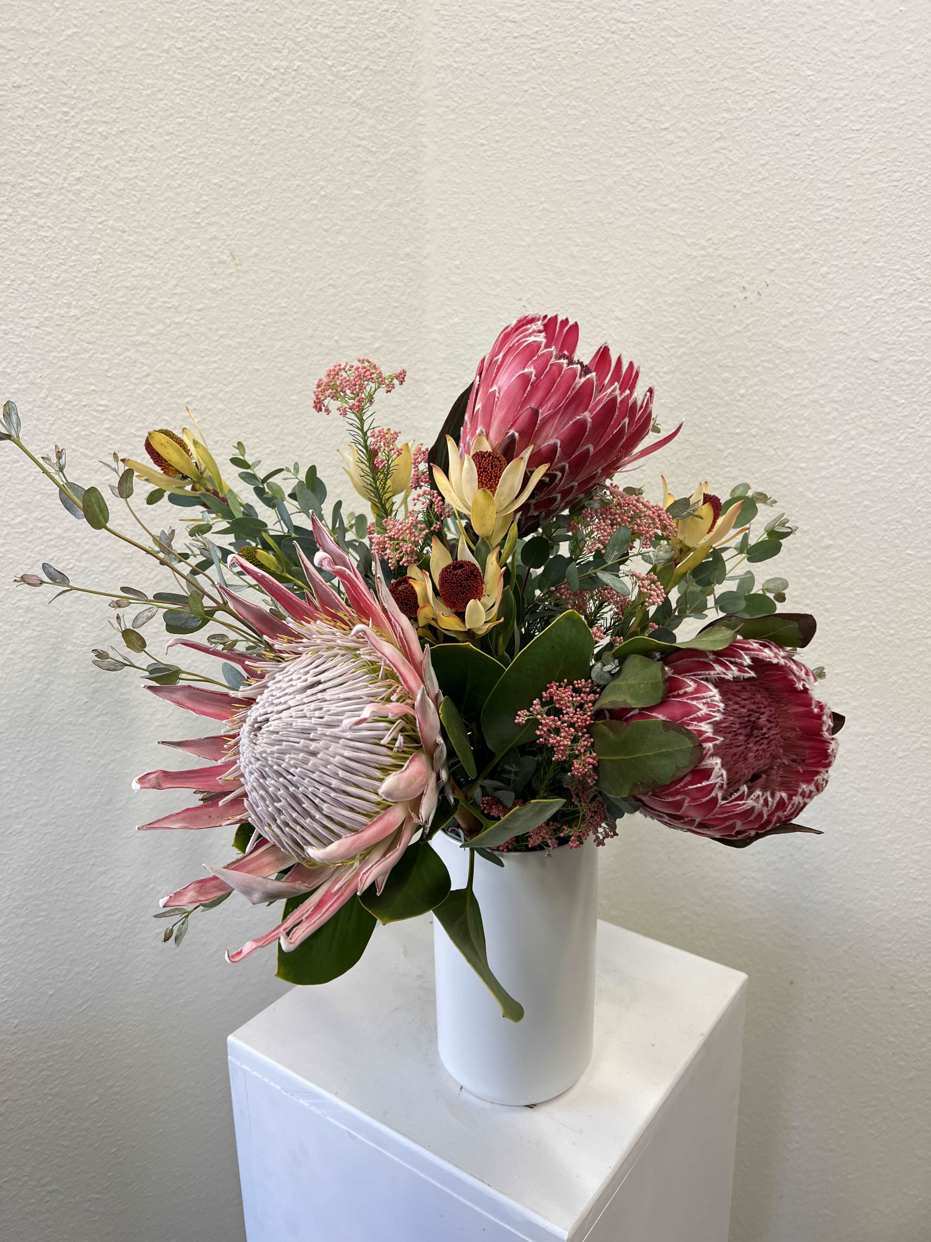 King Protea - Impressive King Protea with other protea and local my grown product.