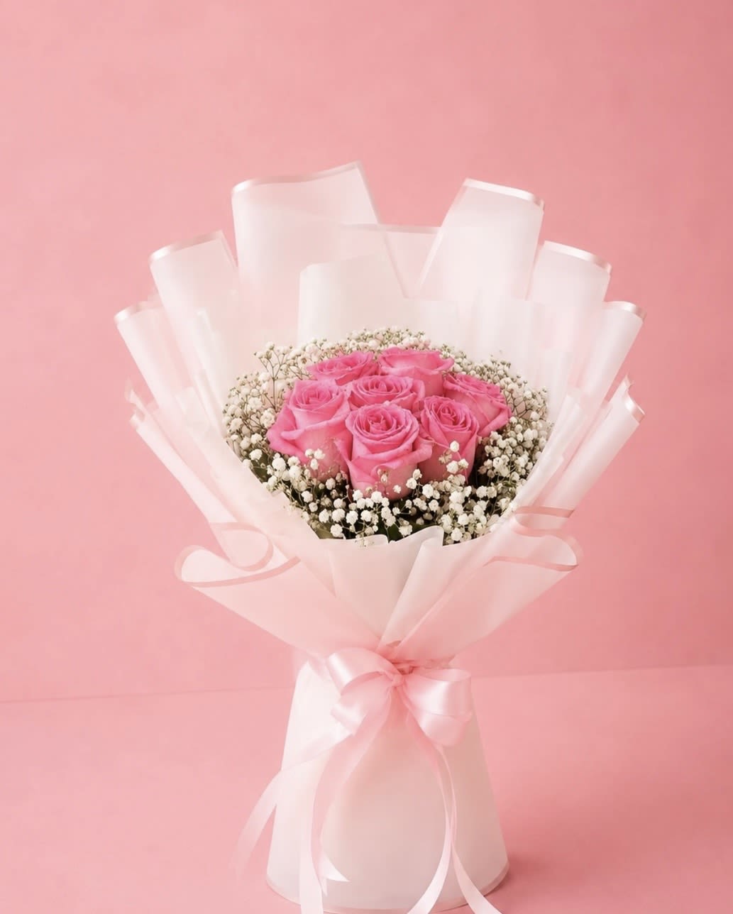 Pink Velvet Whisper _ Same Day Delivery  - Instagram Caption: Soft pink roses wrapped in elegance and love  A timeless bouquet for birthdays, anniversaries, sweet surprises, and every beautiful moment in between.  For more designs and orders, please visit the link in bio.  #PinkRoses #RoseBouquet #LuxuryFlowers #FlowerShop #FreshFlowers #BouquetLove #RomanticFlowers #PinkBouquet #FloralDesign #LosAngelesFlowers #ElegantBouquet #FlowersForHer