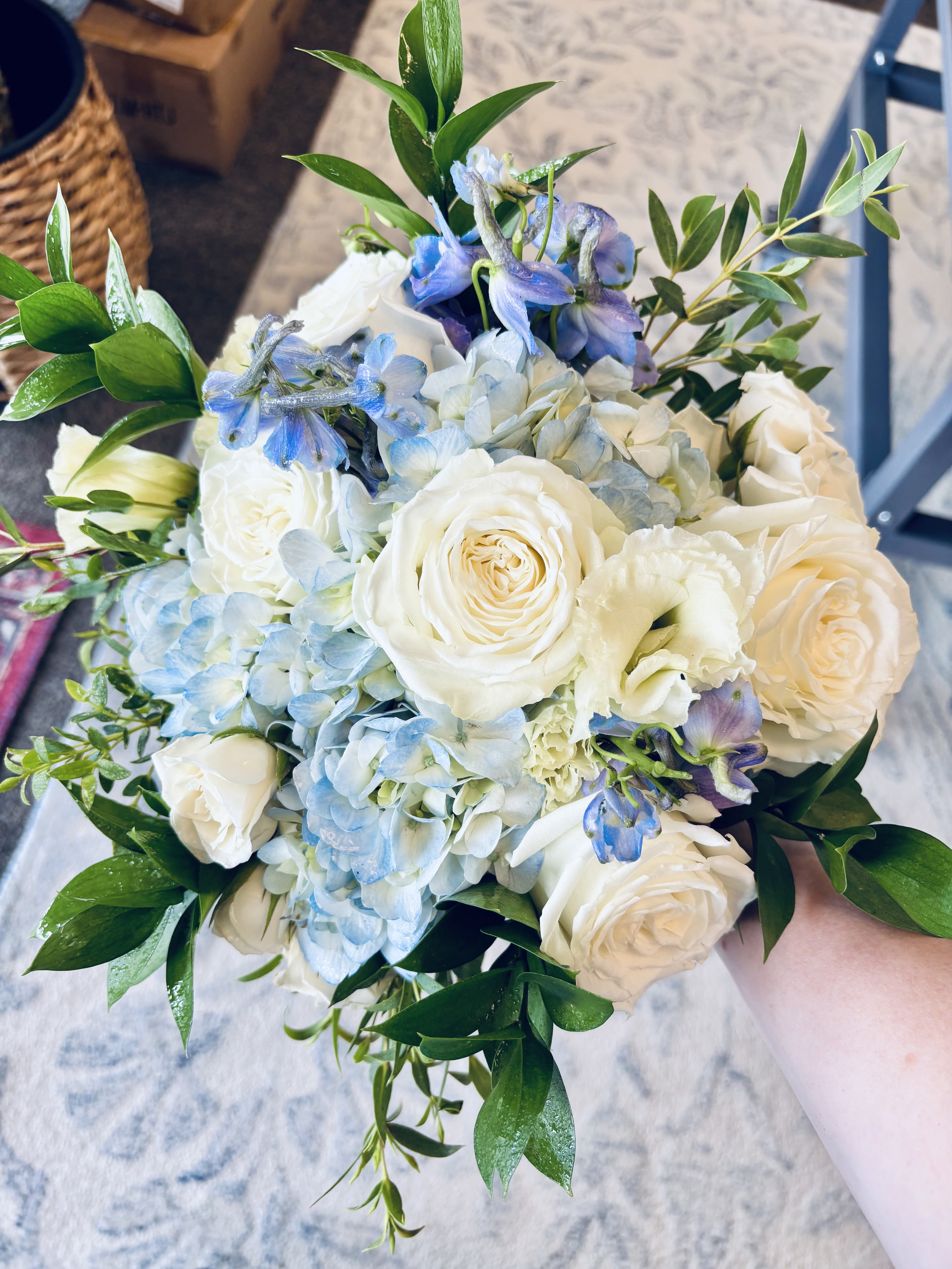 Graduation Bouquet (High School/College/University) - Celebrate their milestone with a custom graduation bouquet designed to feel personal, elevated, and memorable. Our boutique wrapped graduation flowers are thoughtfully created using fresh seasonal blooms and hand-selected color palettes inspired by the graduate, their school colors, or the occasion itself. Perfect for high school graduations, college commencements, senior photos, and graduation parties in Hilliard, Dublin, Upper Arlington, Grandview Heights, and surrounding Columbus communities. Each bouquet is wrapped with care for an effortless presentation that feels polished, modern, and meaningful. Same-day graduation flower pickup and local delivery may be available while capacity allows.