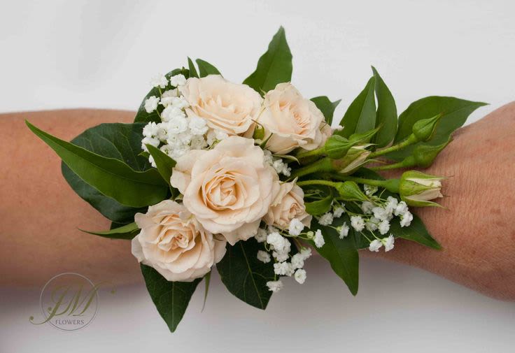 Corsage - Traditional, Classic, or Custom - Gift your date a Traditional, Classic or Custom Corsage! Please note ribbon color and flower color when ordering online.  Call with any questions! (585) 924-9696