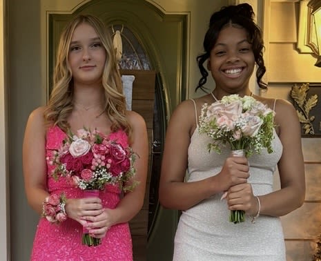 promtime friends - choose pinks and hot pinks with berries   choose white with light pinks  or call me direct at 215 491 7890 for a customized look