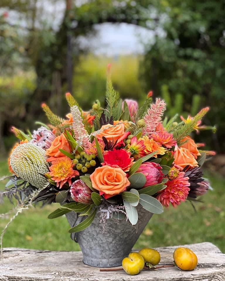 Shocking display of Maui blooms  - This exotic floor arrangement is designed to impress and shock your loved ones with beauty and grace with the bounty of Maui blooms