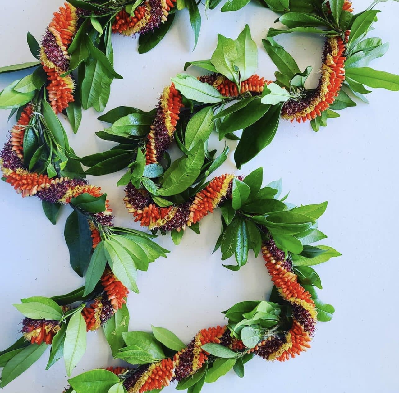 Maile Twist Cigar Lei (OAHU ONLY) - Cigar lei Wrapped with traditional greens extra long 