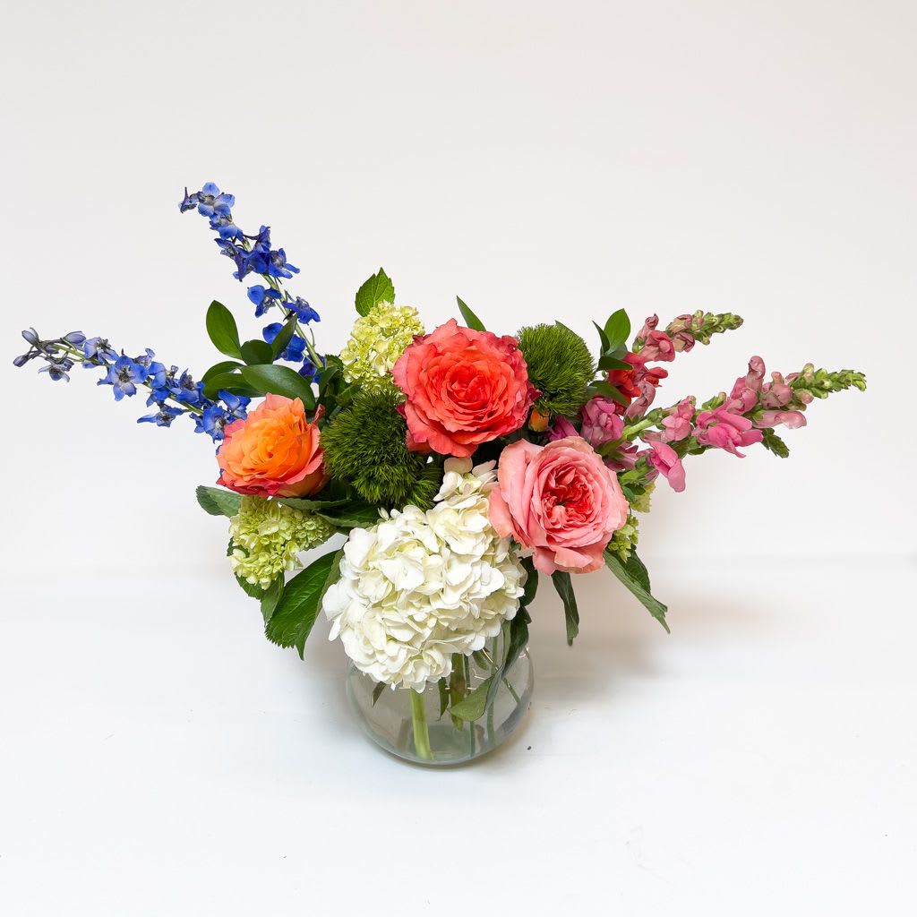 Weekend Mix - A lush seasonal blend featuring an artful mix of blooms, soft texture, and lively color perfect for gifting or everyday flowers.