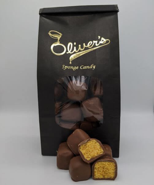 Oliver's 1lb. Sponge Candy  - One pound of Oliver's Sponge Candy.   Please choose milk or dark chocolate. 
