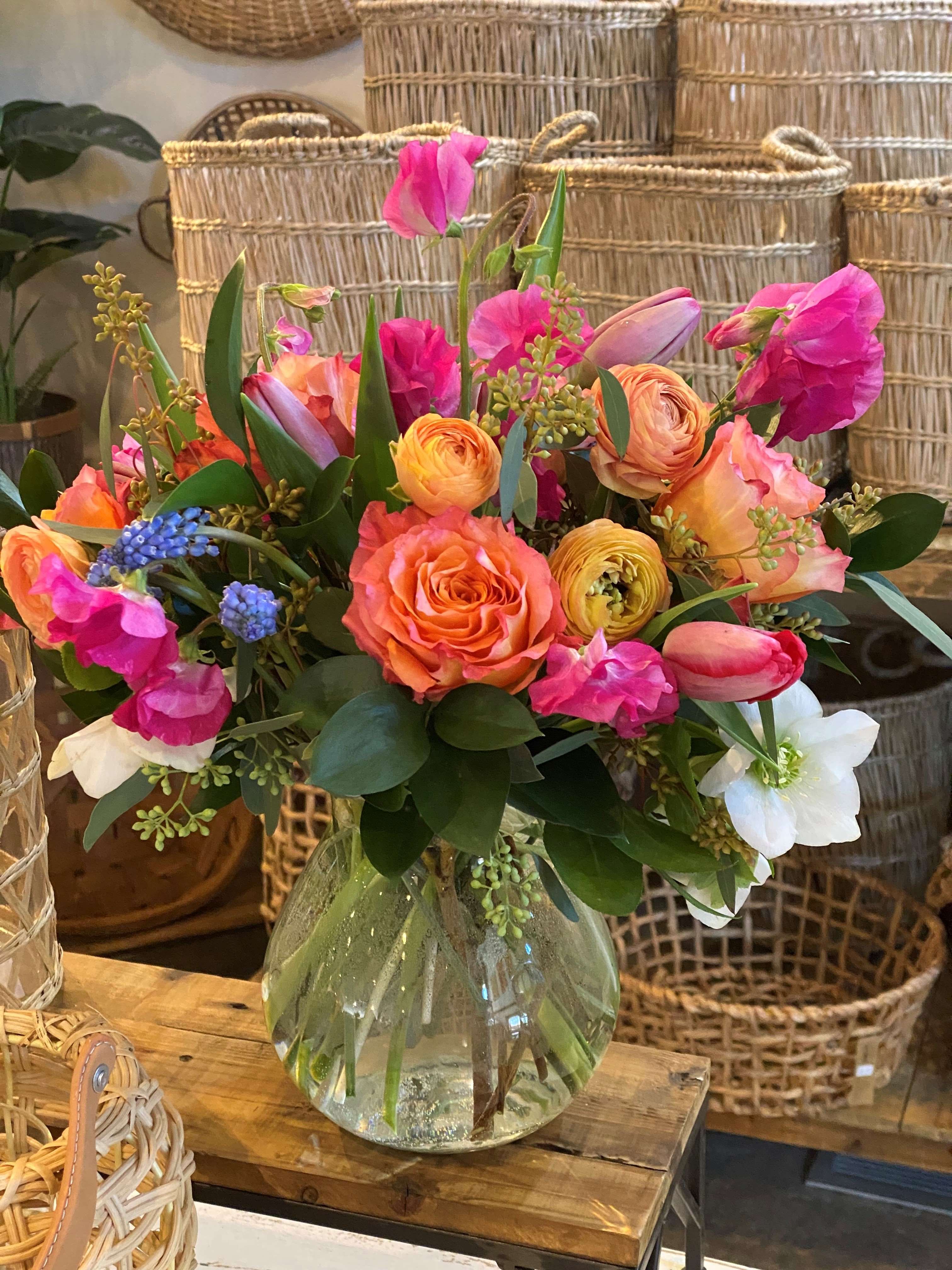 Bright colors - Cheerful and bright spring arrangement