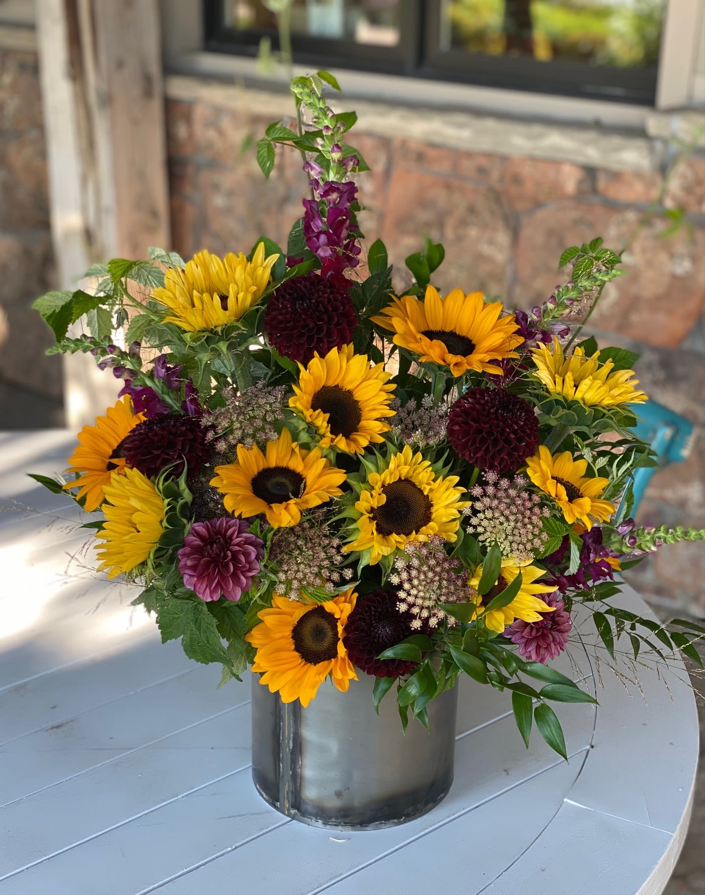 Large fall sunflower - Large fall sunflower arrangement