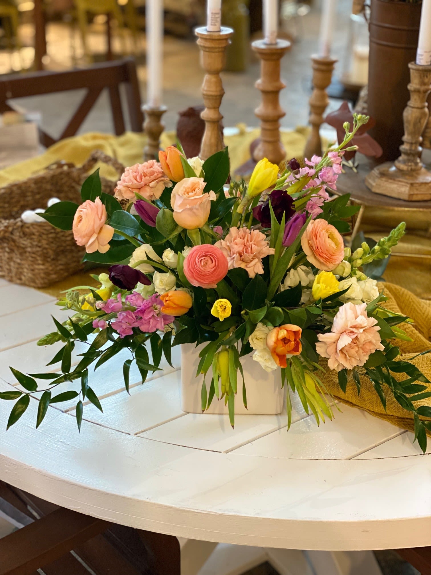 Special event centerpiece - Colorful event arrangement