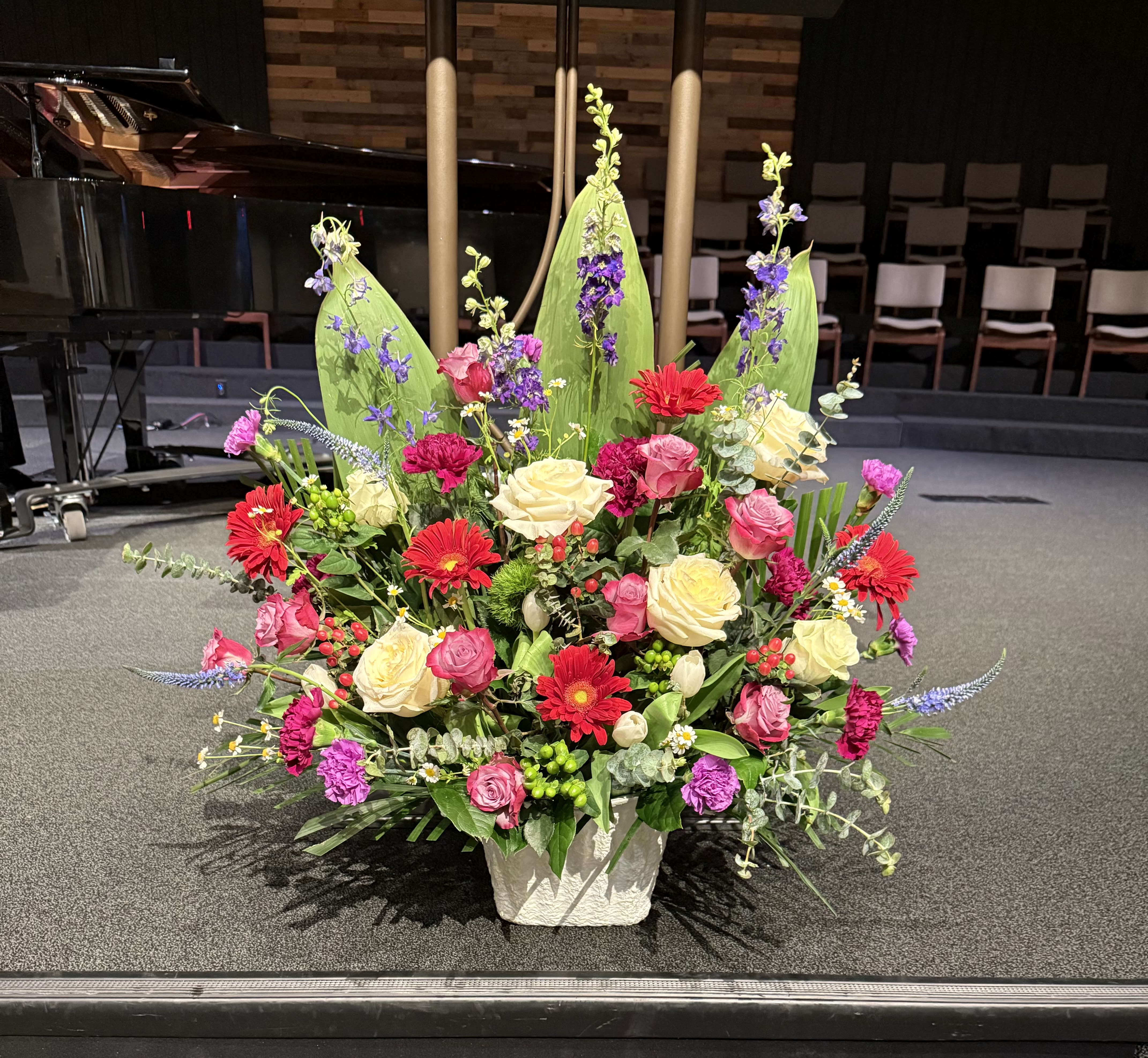 Purple Spirit funeral basket  - Funeral basket 