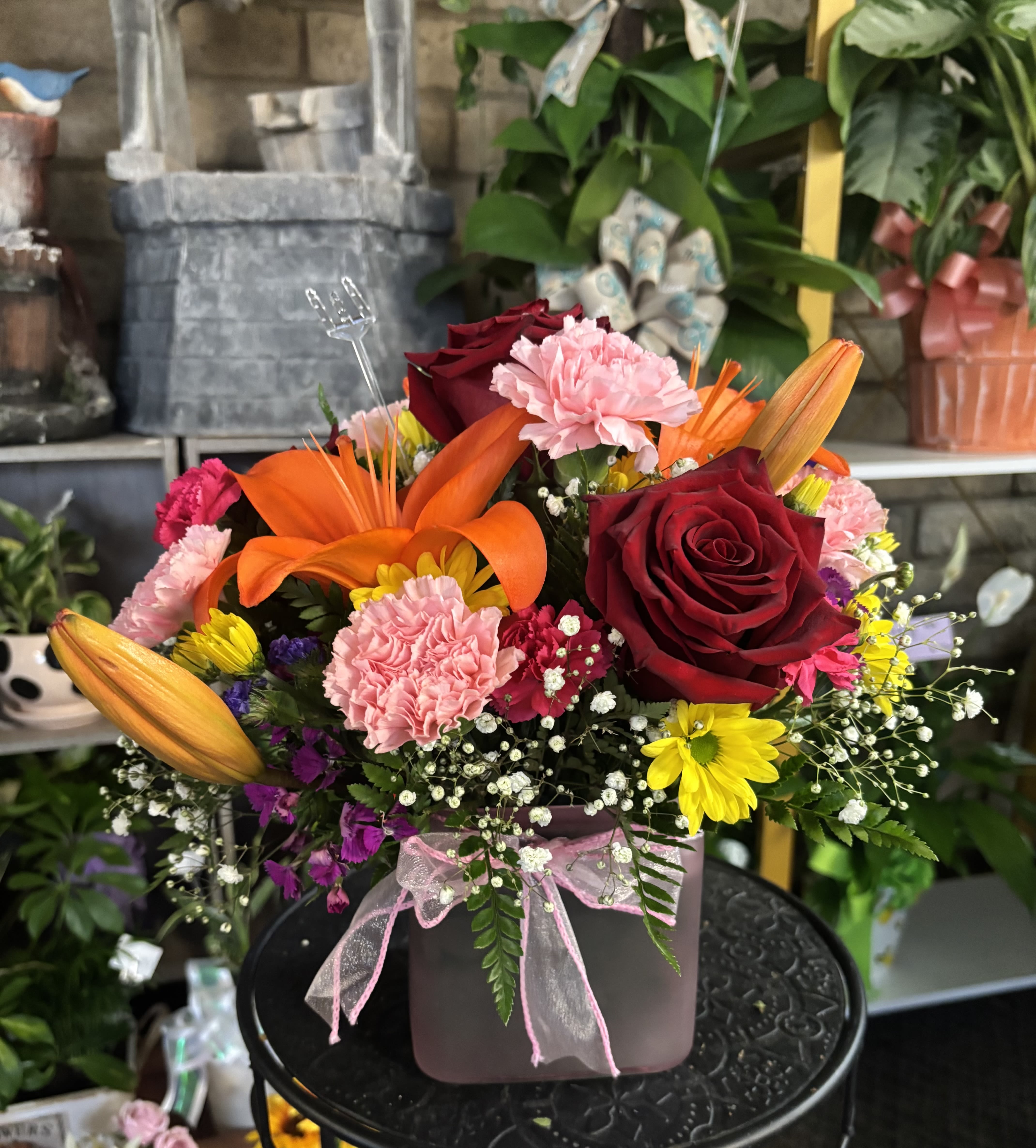  Cube of Love - fresh flowers in cube 