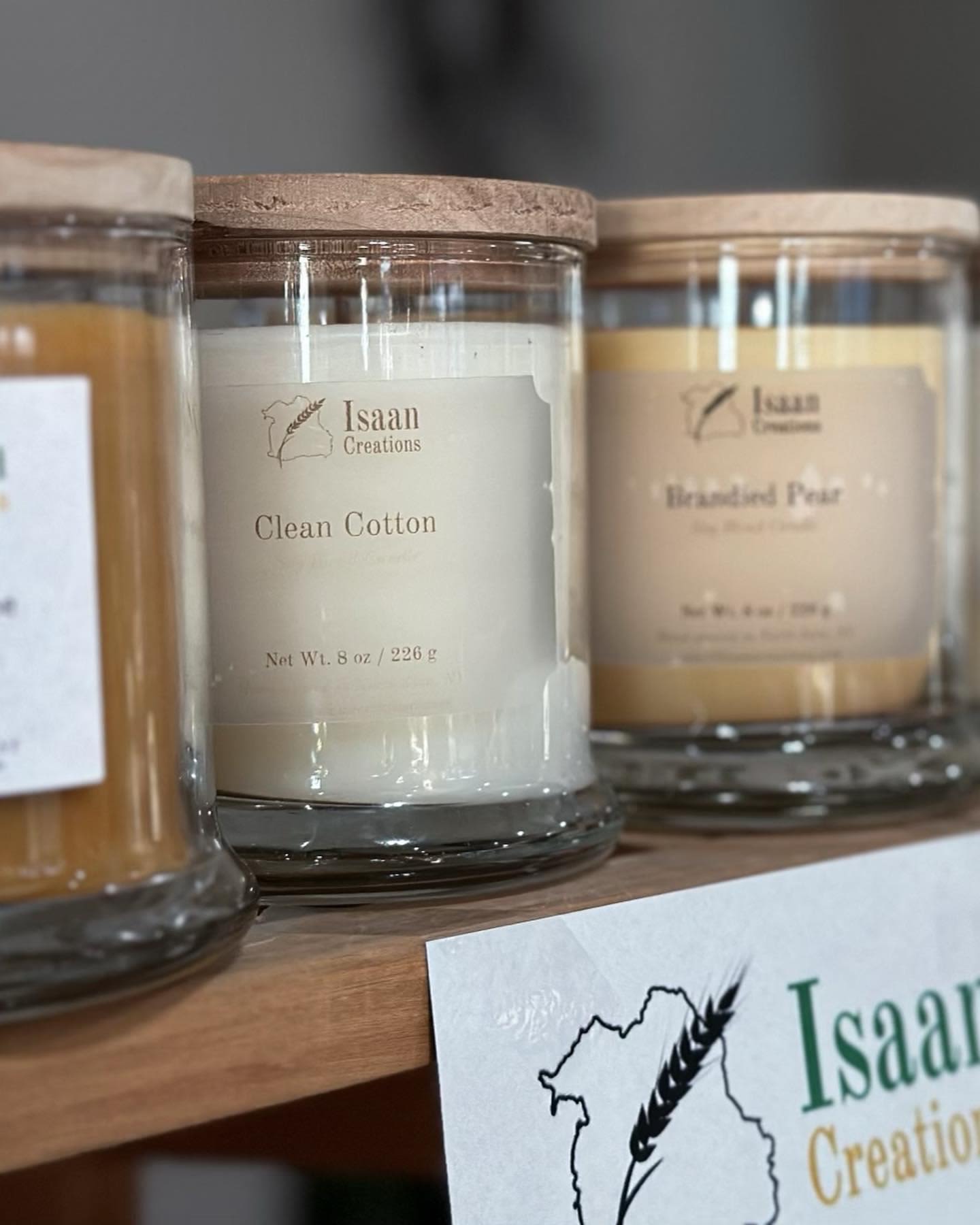 Scented Soy Candle  - Assorted handmade soy candle from Isaan Creations, based in North Java, NY.   Scents may vary.