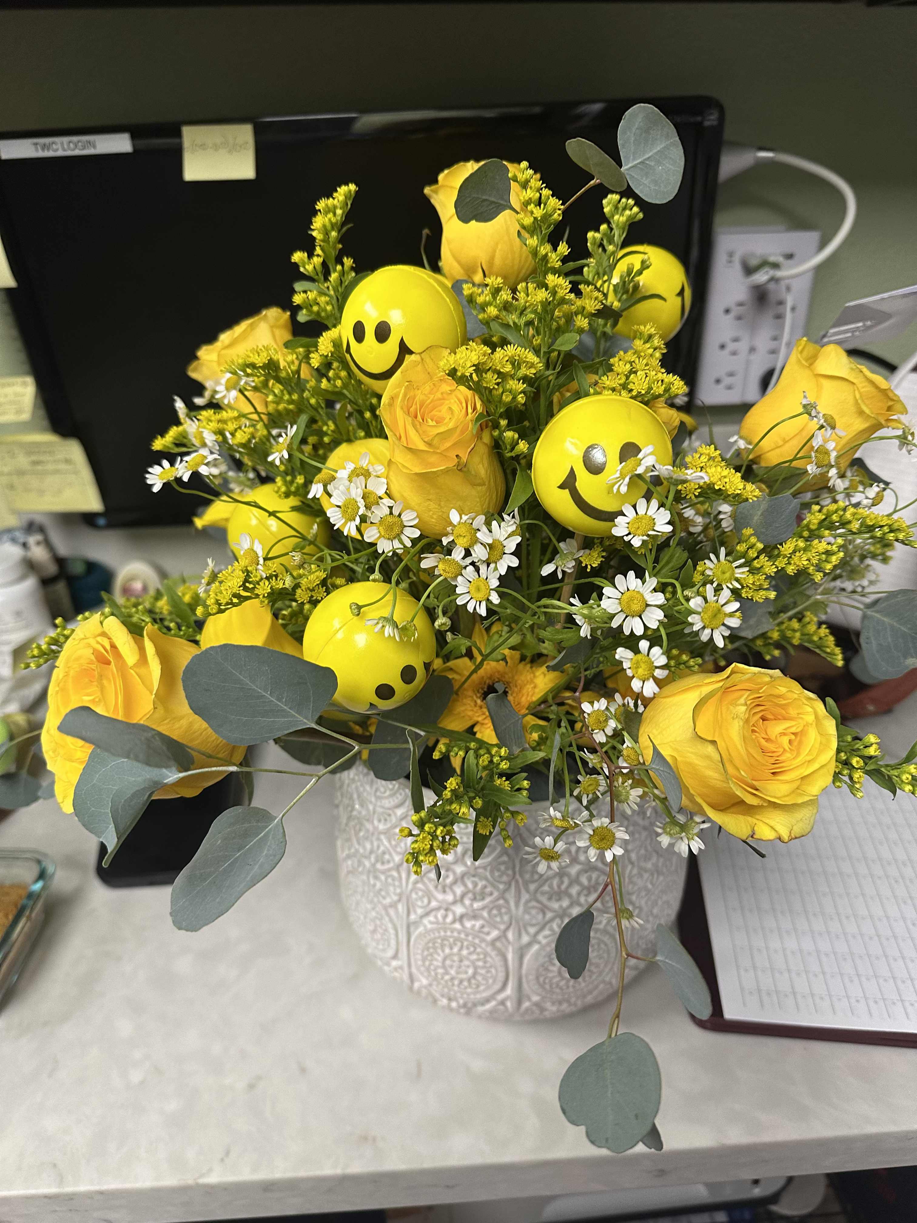 Smiling Get Well Arrangement - Smiling Get Well Arrangement