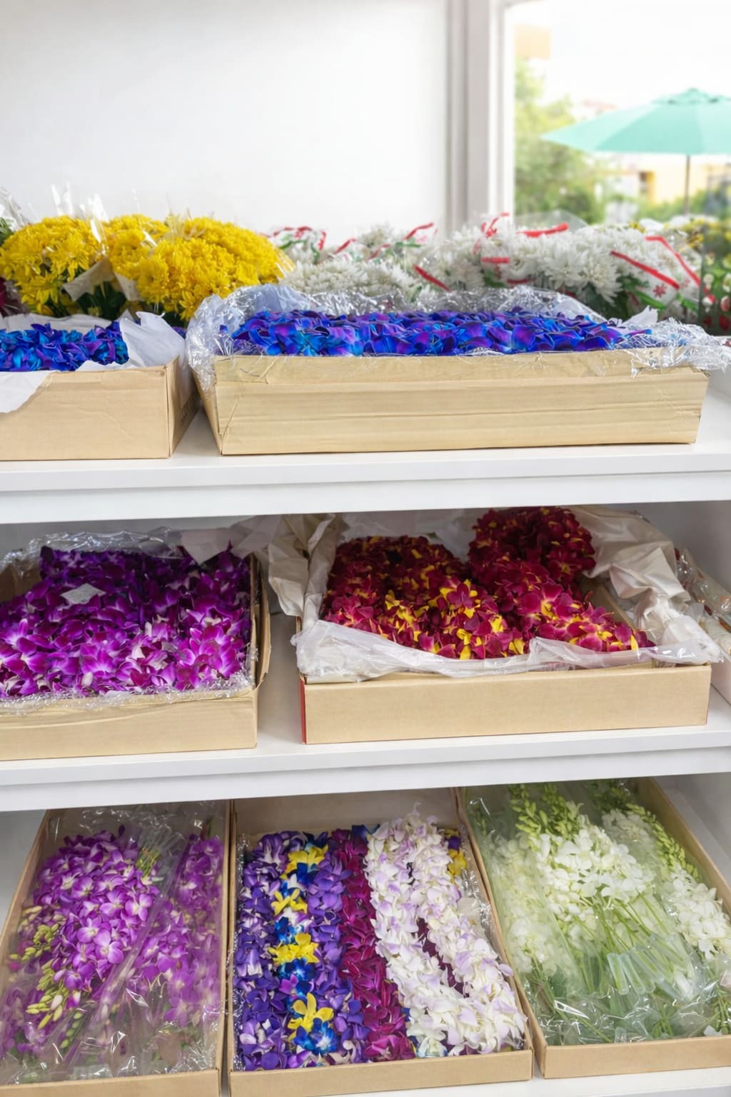 LEI  - ON NOTES TO FLORIST PLEASE TYPE IN COLOR OF FLORAL LEI NEEDED 