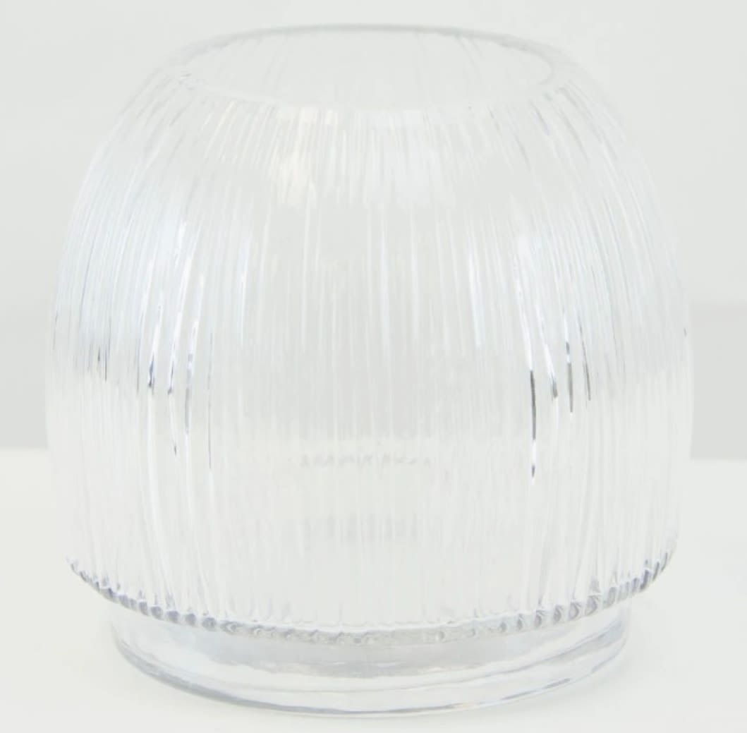 JELLYFISH: FLORAL ARRANGEMENT - Lush mound of seasonal floral and greenery in our JELLYFISH VASE. Vase Dimensions: 6.5x8