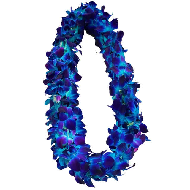 Orchid Lei Double Blue  - Orchid Lei Double Blue 