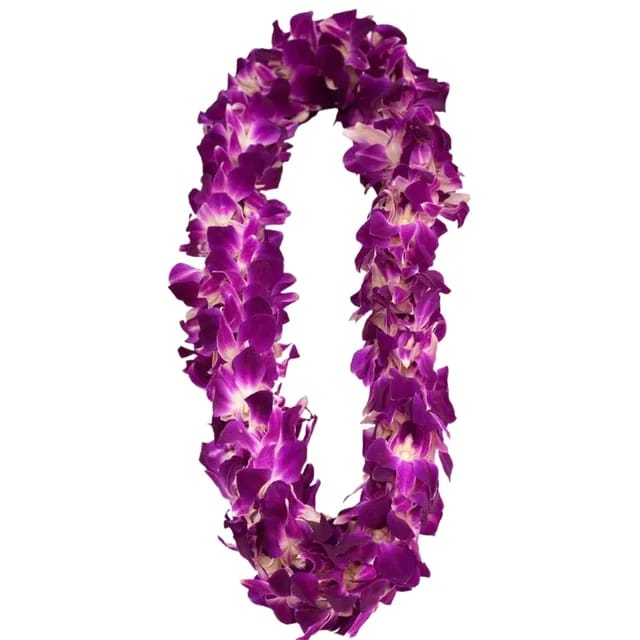 Orchid Double Lei Purple  - Orchid Double Lei Purple 