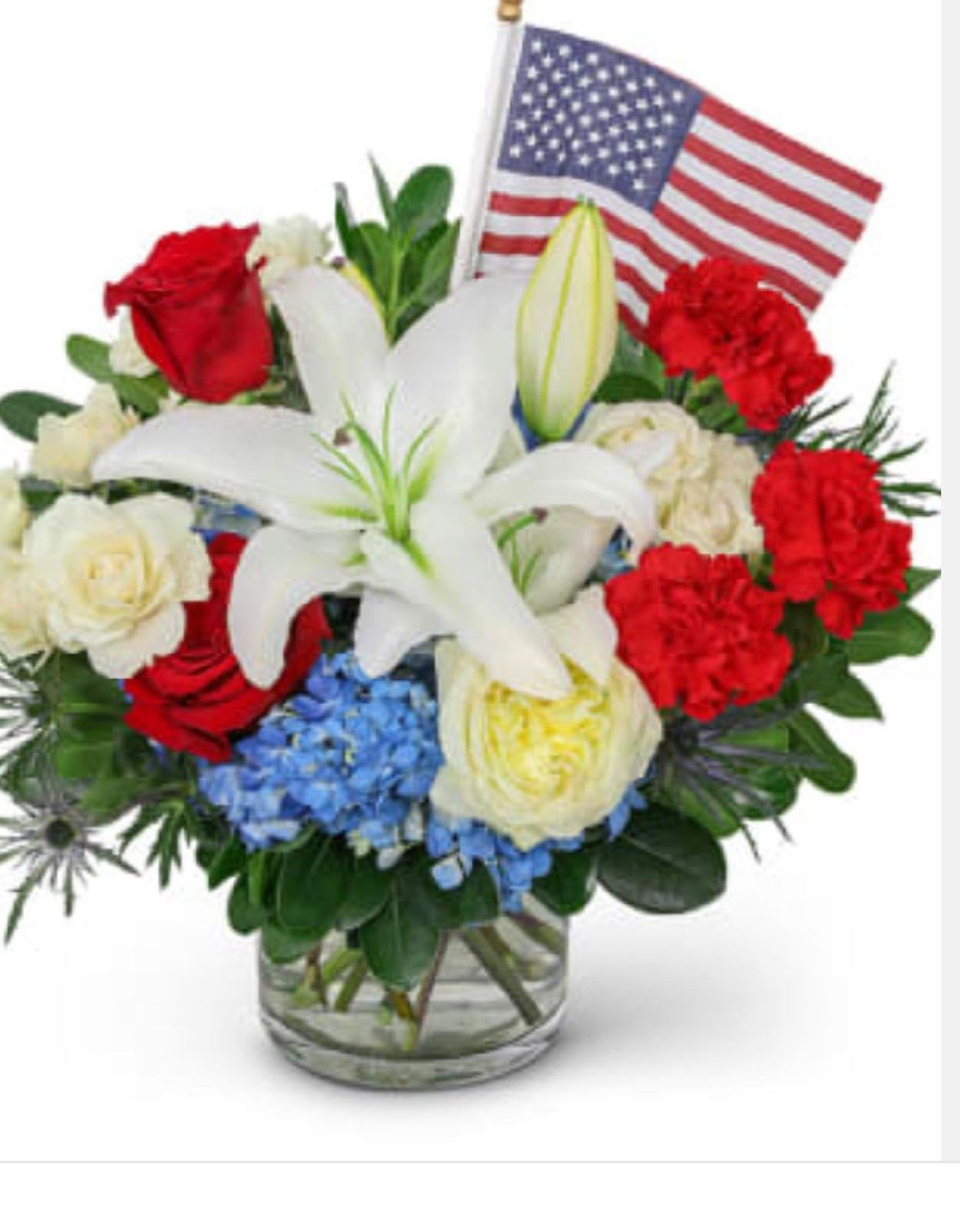 Patriotic bouquet - Fancy purse with gift inside