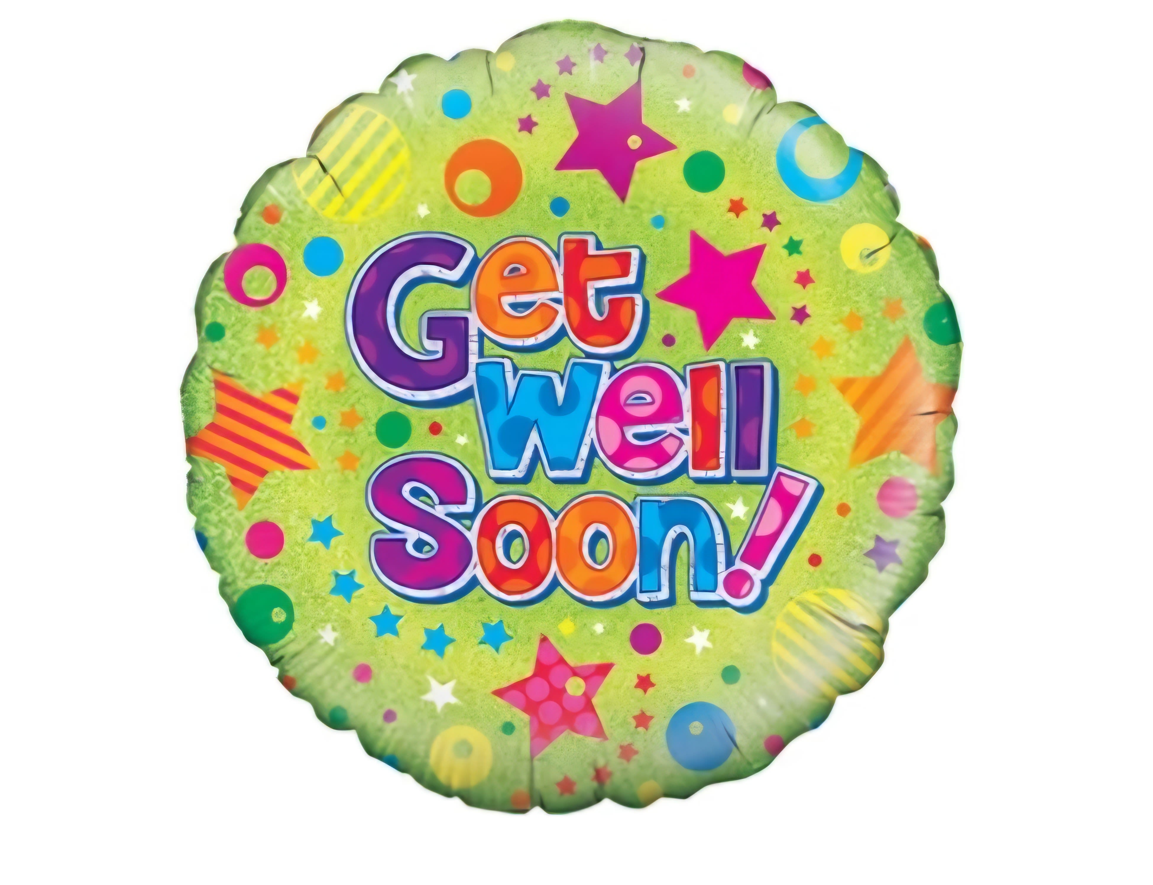 Mylar Balloon - Get Well Mylar balloon varies in style.