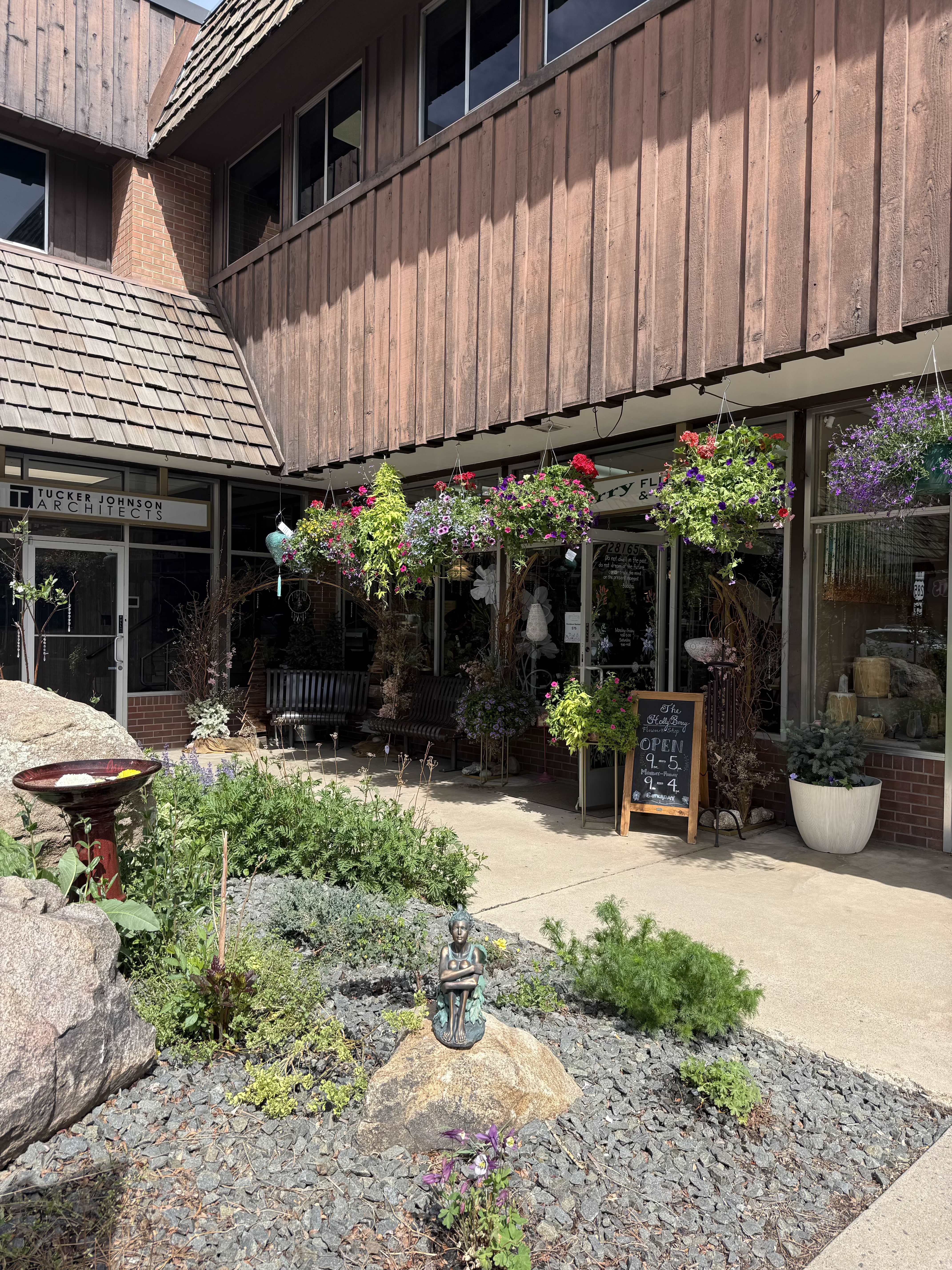 Outdoor hanging Baskets - A wide variety of mixed plant outdoor hanging baskets are available.  Call us at SMS: 303-674-4821if you want to know specifically what is available.  All prices in USD ($)  Due to an increase in the cost of flowers and supplies we have had to raise our pricing.