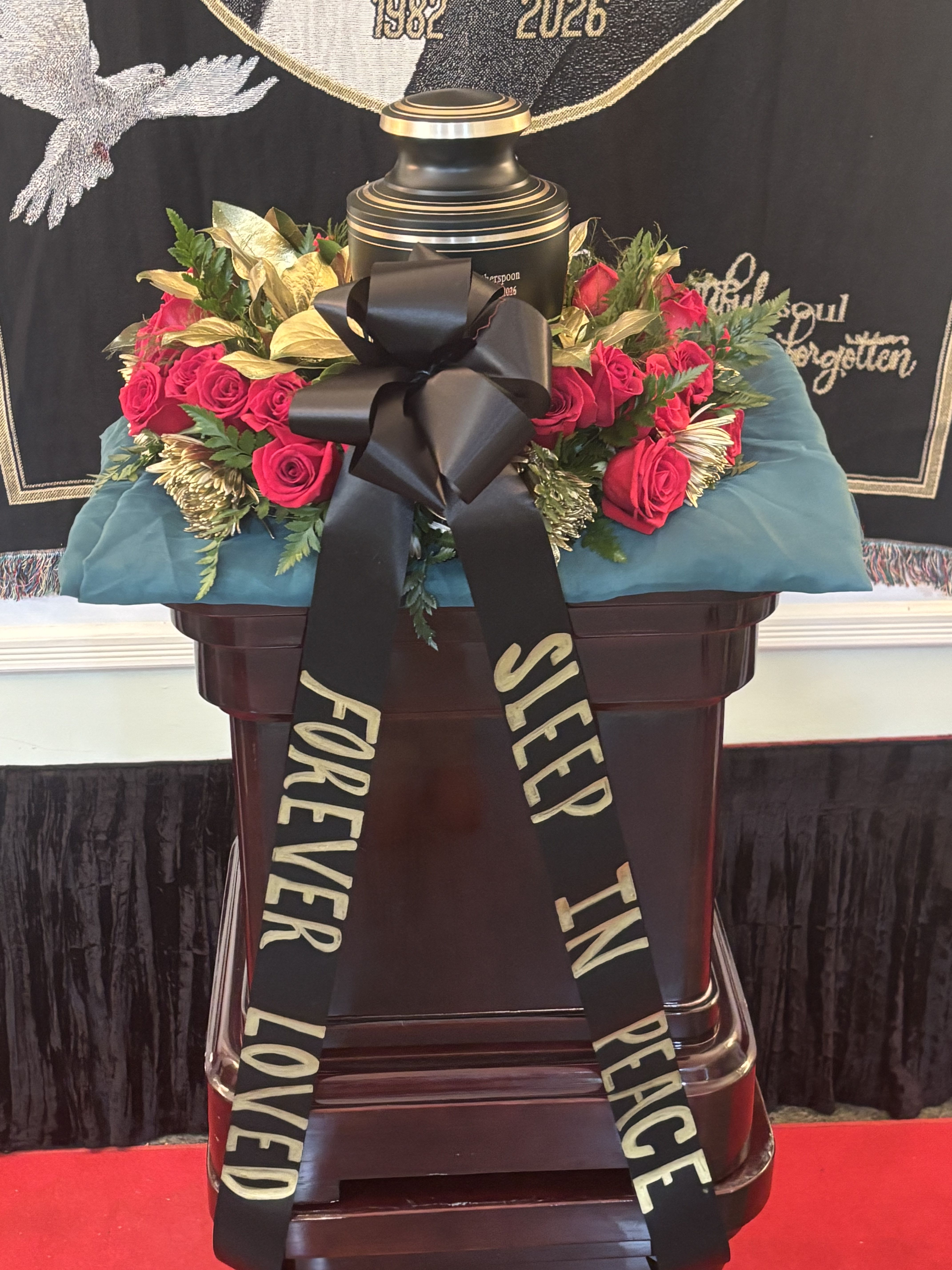 Urn delight - Urn flowers to decorate the remains of your beloved departed. 