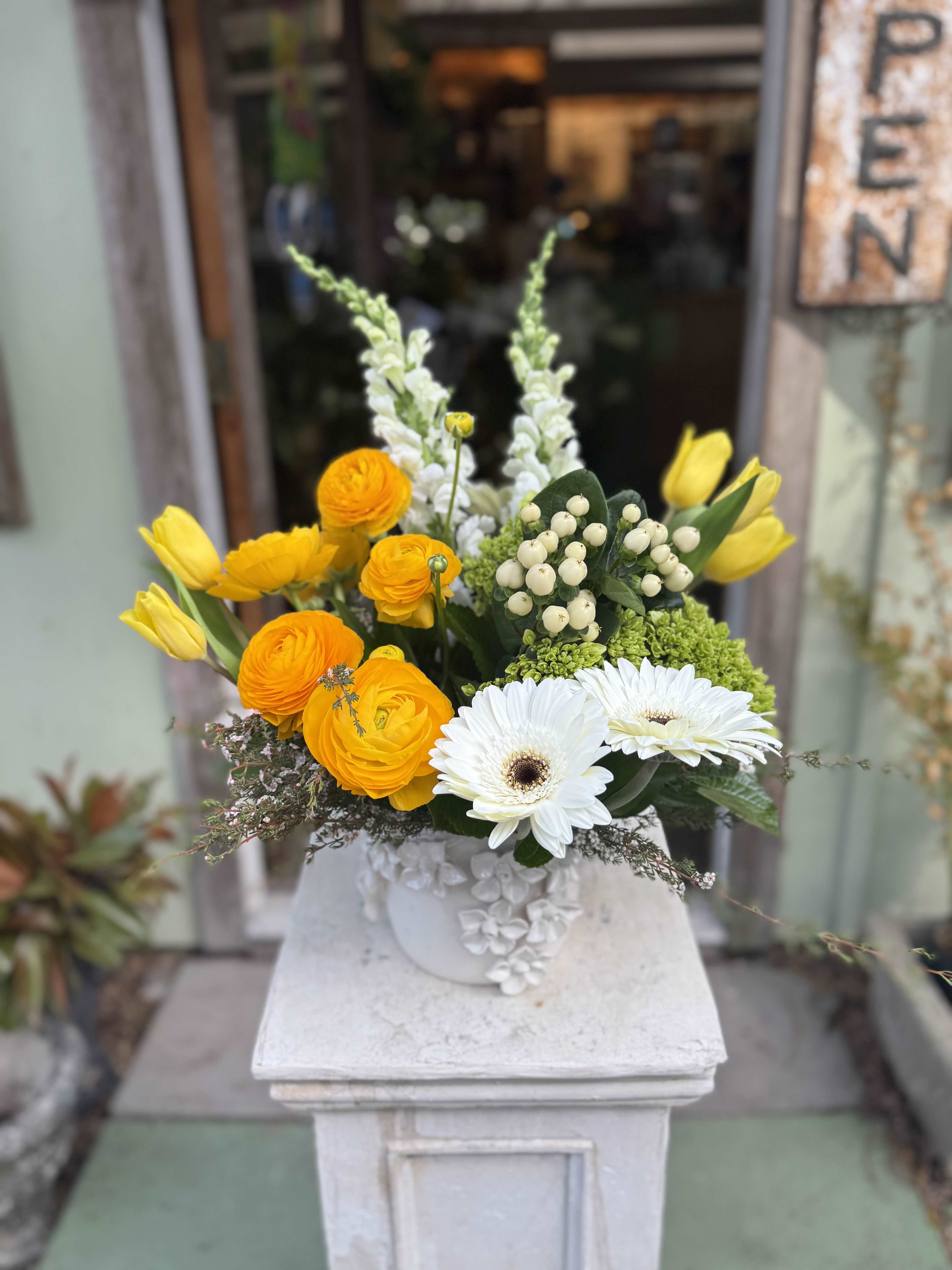 Citrus Glow  - Premium isn't an option for this piece through the online service but if you'd like this as option just give us a call. 