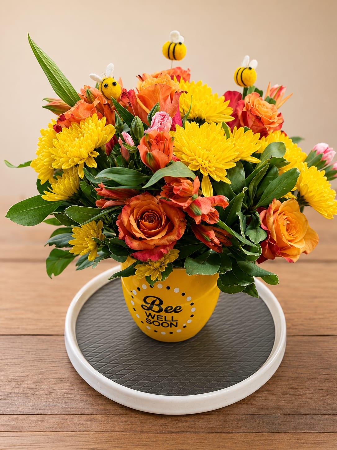 Be well wishes  - Brighten someone's day with this cheerful and uplifting floral arrangement designed to bring smiles and warm wishes