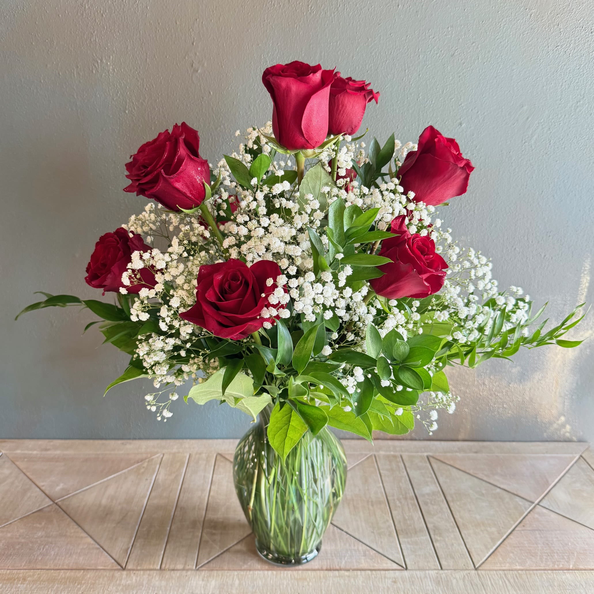 Classic Dozen Red Rose  - A classic design of beautiful red roses