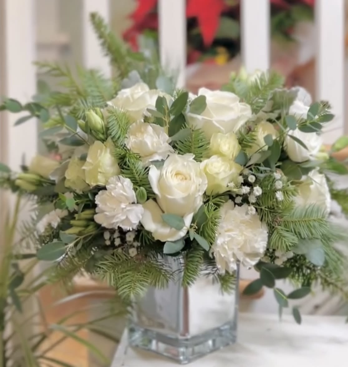 Absolute white by BloomNation  - White as snow, this season’s ideal gift conveys warmths and purity, perfect for sharing with a loved one or evoking a touch of Christmas magic.