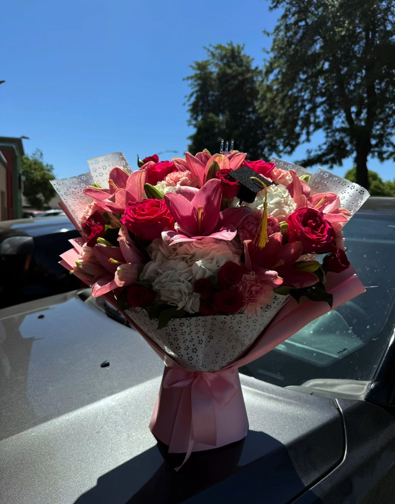 Mix Bouquet In vase - Mix Boquete of blooms