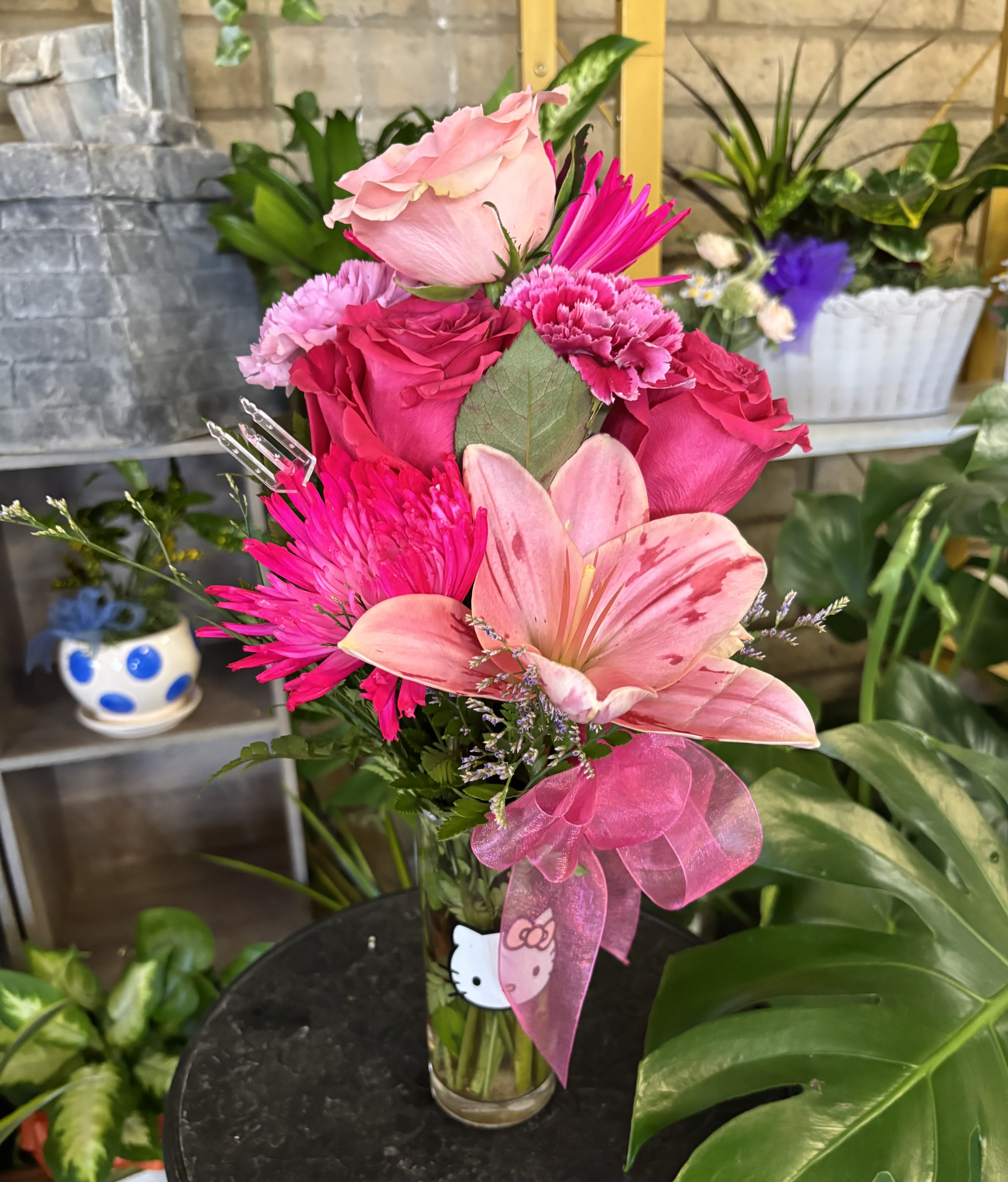 PINK HELLO KITTY - Reasonable flower substitutions may be made due to availability