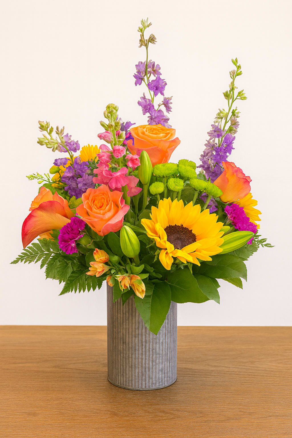 Blissfully Bold Bouquet - The Blissfully Bold Bouquet features a striking combination of vibrant, premium fresh-cut blooms arranged to make an eye-catching statement. Designed for long-lasting freshness, it is perfect for adding color and charm to any setting or occasion.