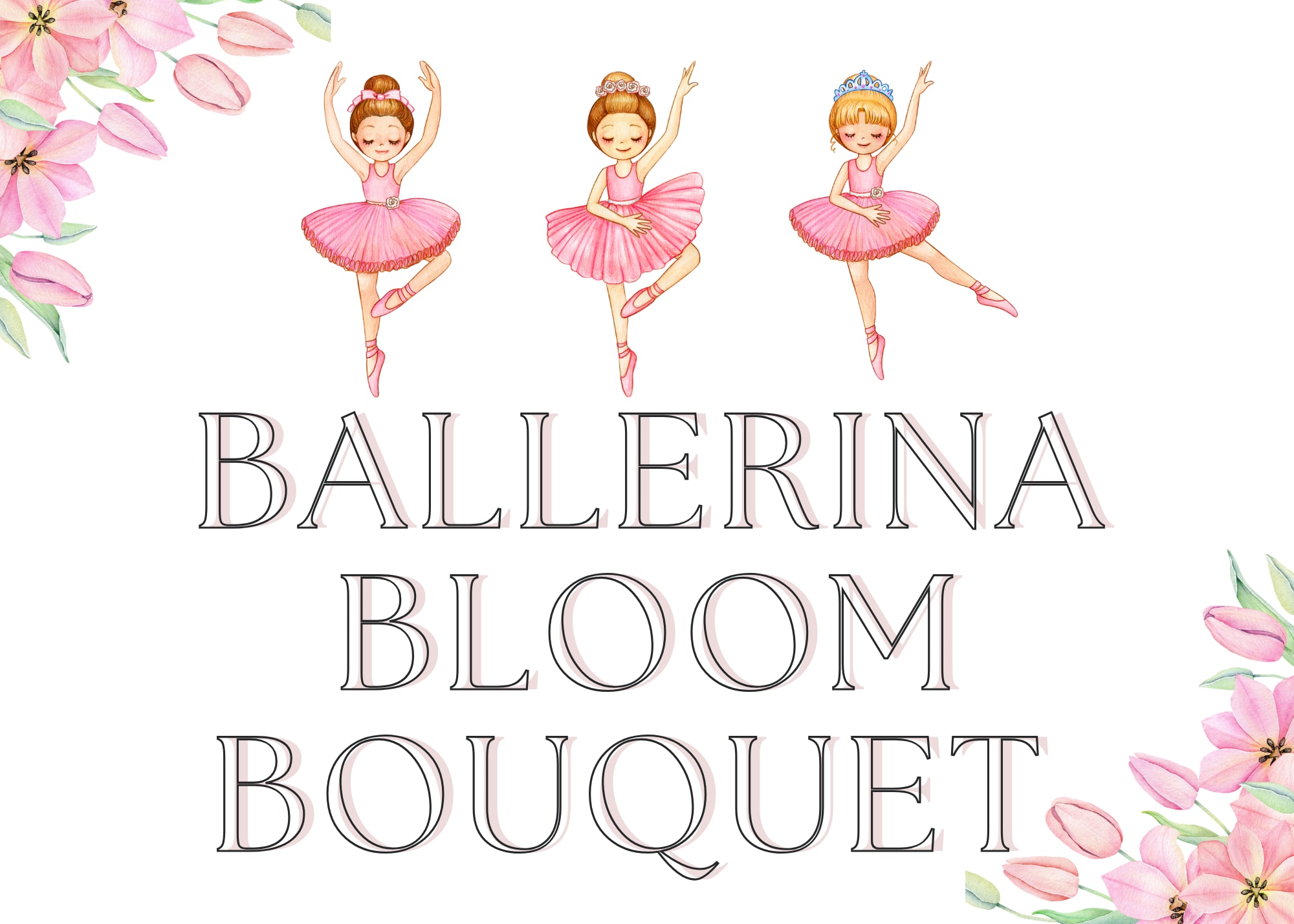 Ballerina Bloom Bouquet - Beautiful assorted Blooms for your ballerina's dance recital.  