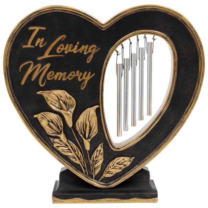 Heart Chime 'In Loving Memory' - Standing Heart Chime 'In Loving Memory' 14646