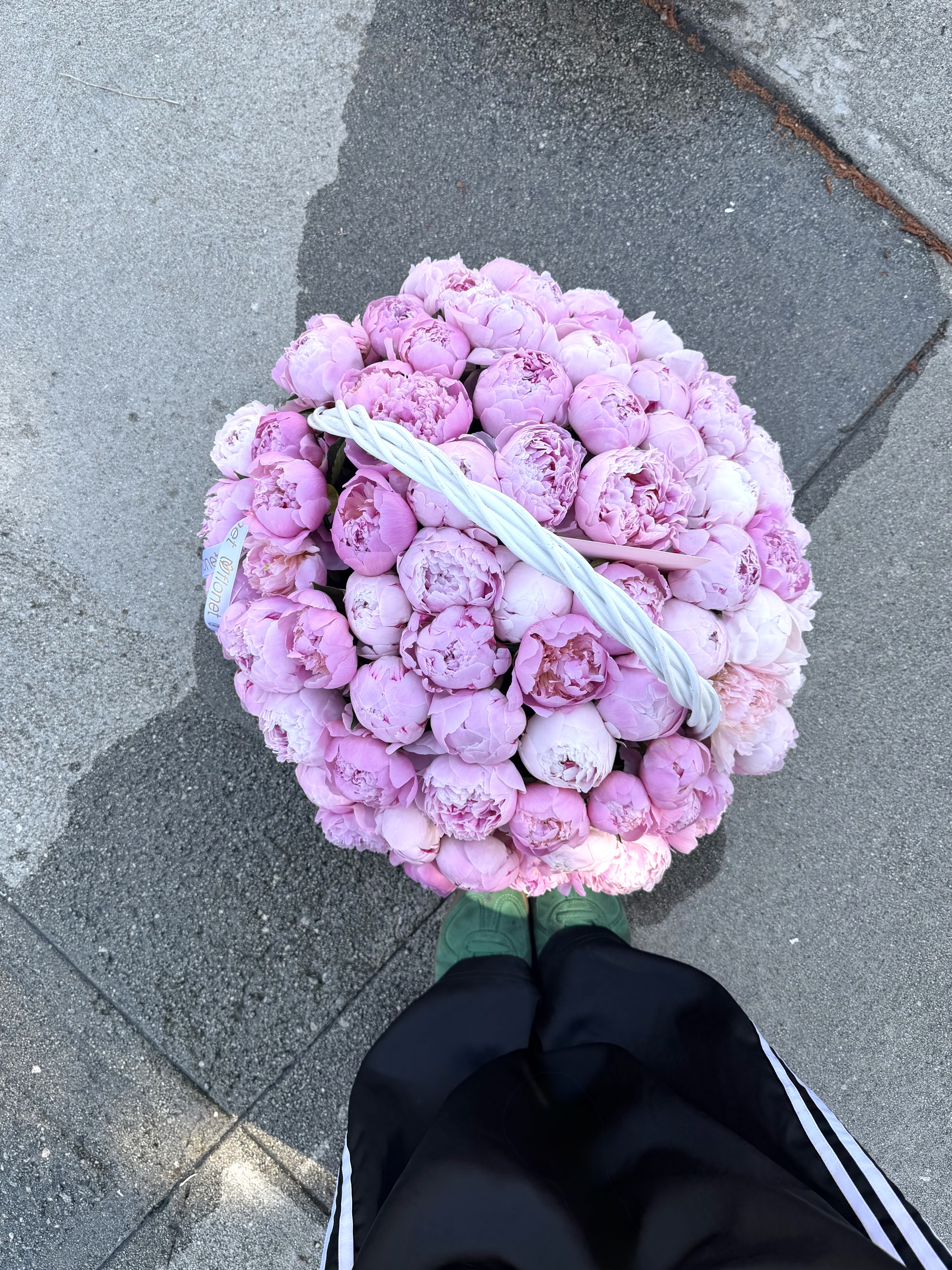 Luxury Pink Peony Basket - Is  an abundant basket of lush blush-pink peonies designed to make a lasting impression. Featuring dozens of premium peony blooms arranged in a handwoven basket, this signature design celebrates beauty, romance, and thoughtful gestures. Perfect for birthdays, anniversaries, congratulations, apologies, or simply reminding someone they are loved.