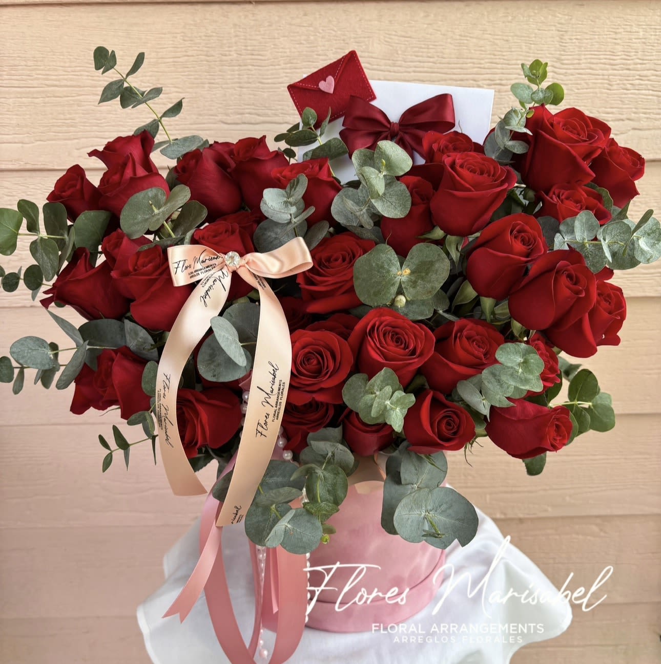 Cupid Love Box  - Approx 50 red roses with filler (Card not included)  