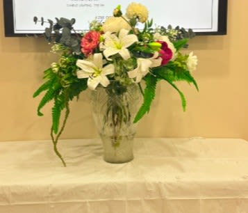 Lily &amp; Carn Funeral Vase - ..