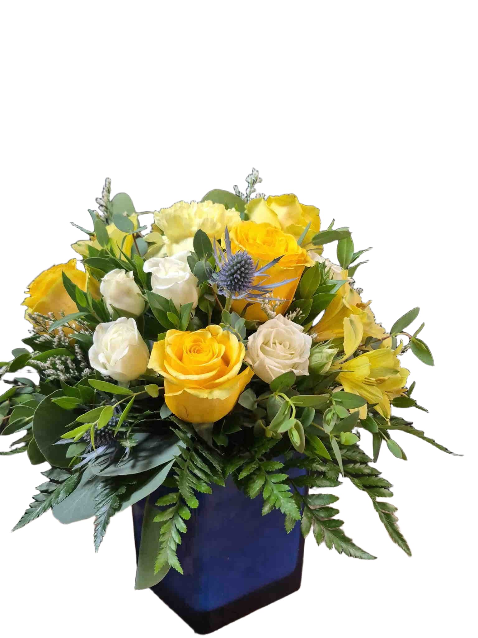 Hello Sunshine Bouquet - This cheerful arrangement of yellow flowers is sure to brighten someone's day. 