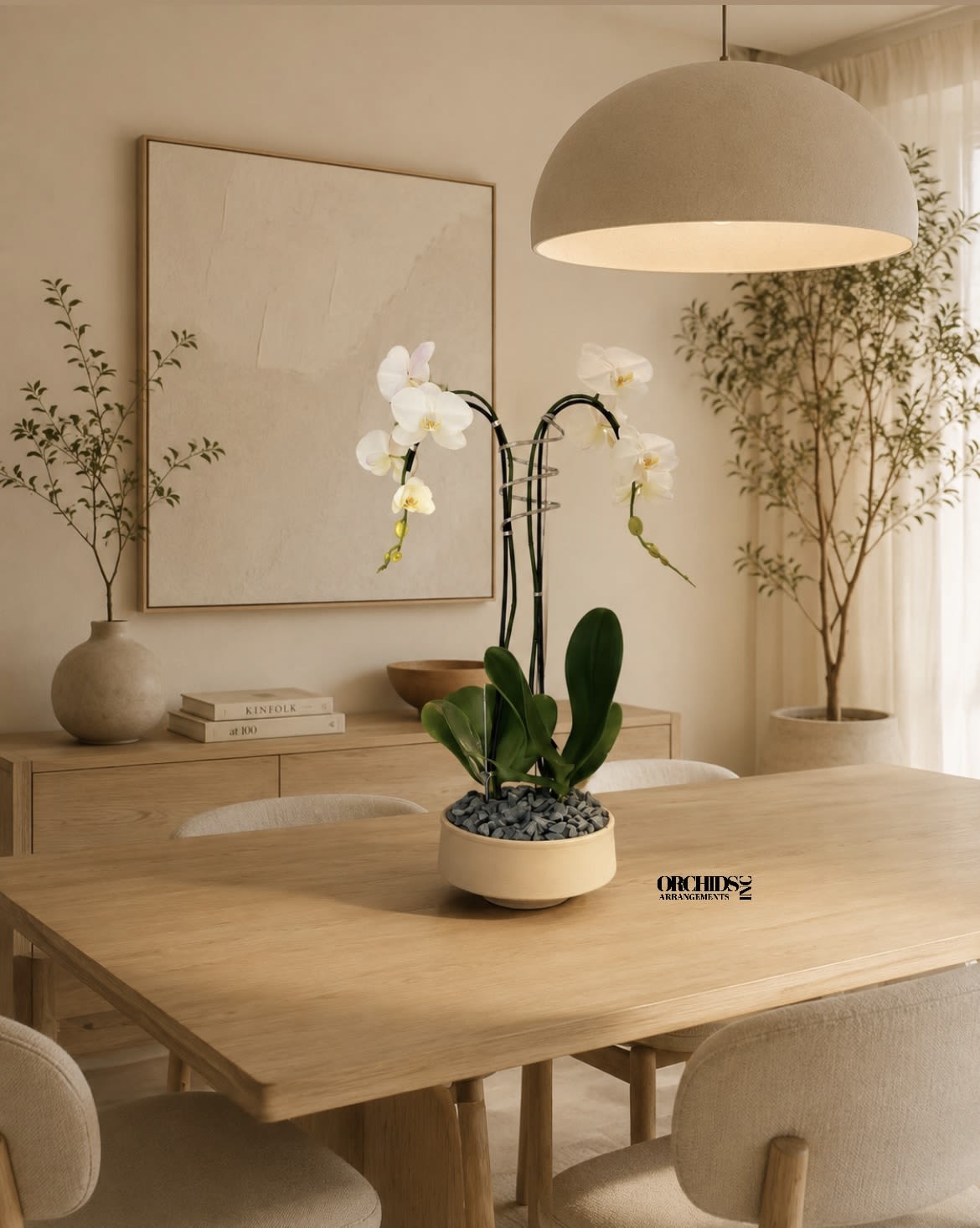 White Orchid Arrangement - Delivery Orchids Same Day  - A luxury Double White Phalaenopsis orchid Arrangement designed for gifting with a Vase 9.5” x 4.5” . We offer flower delivery, same day flower delivery, orchid delivery, and same day orchid delivery in Miami. Buy orchids online across South Florida. 